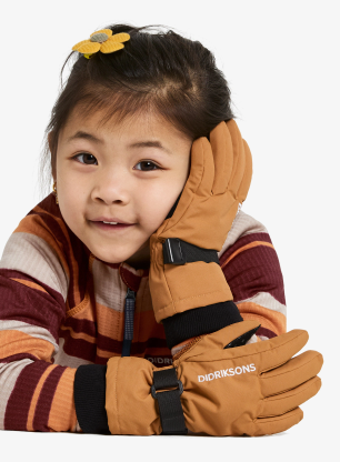 Mănuși pentru copii Didriksons Biggles Gloves 3 - almond tree