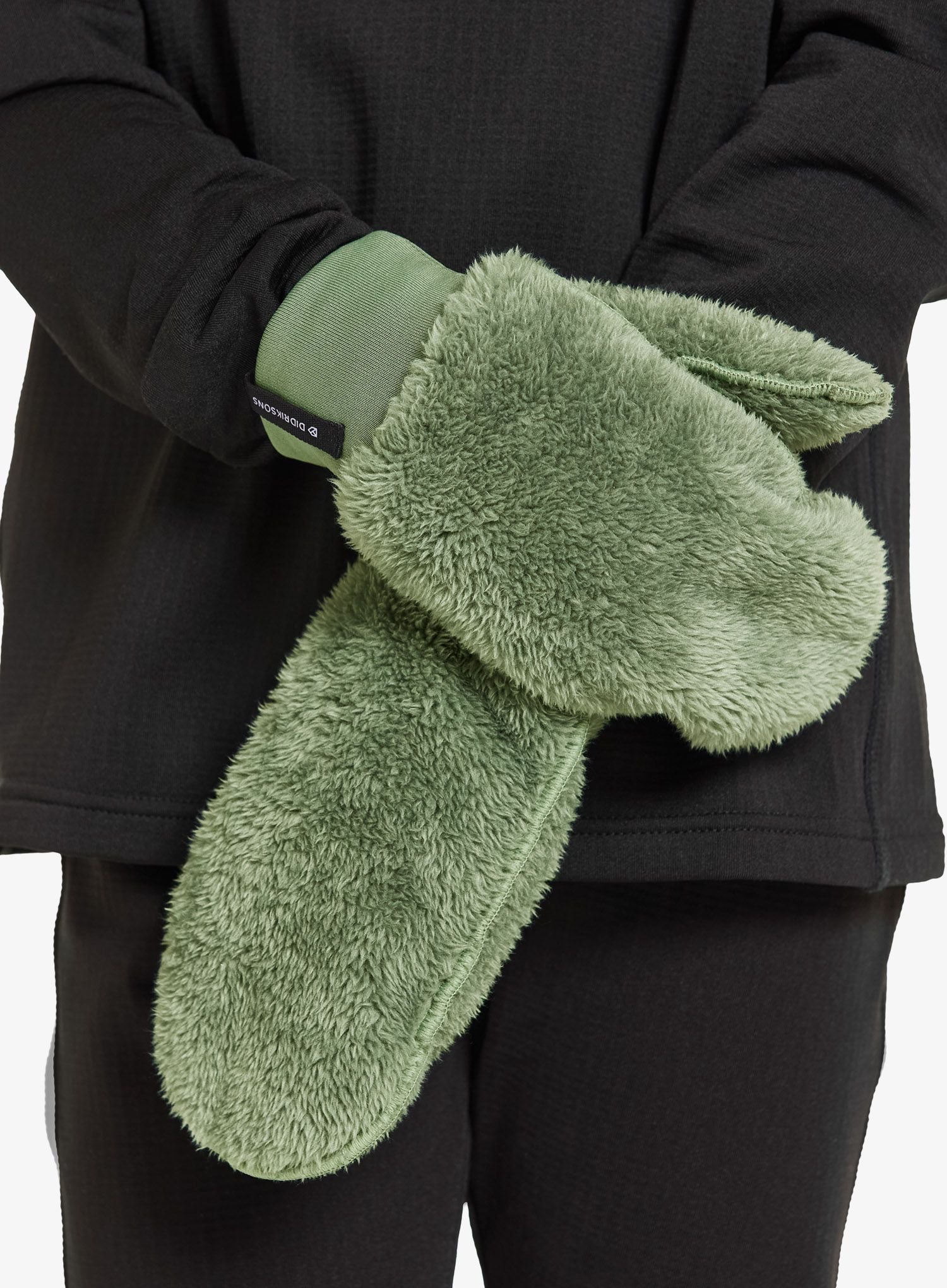 Mănuși pentru copii Didriksons Mejram Mittens - light moss