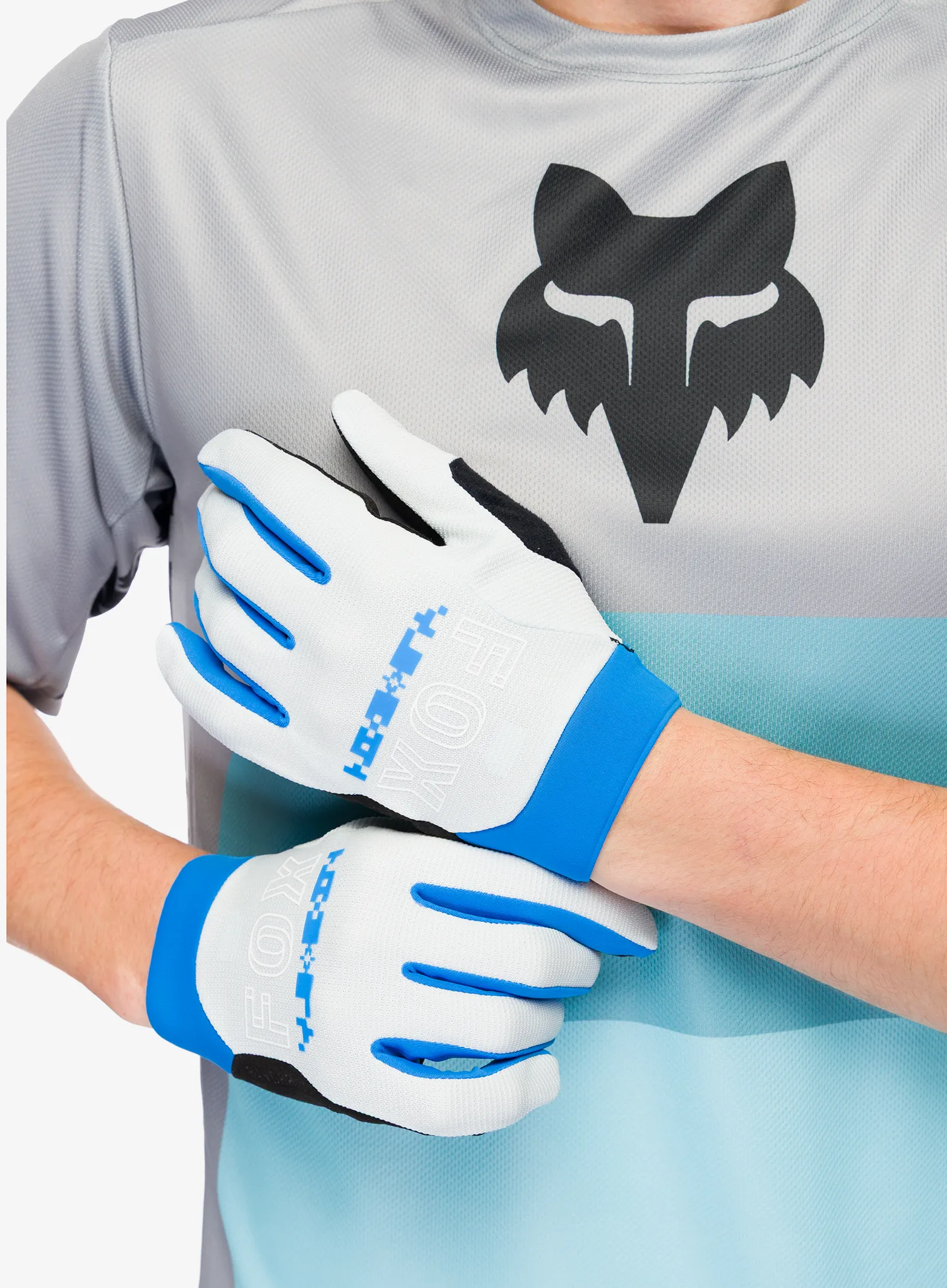 Mănuși MTB Fox Ranger Glove Digi Image - pale blue