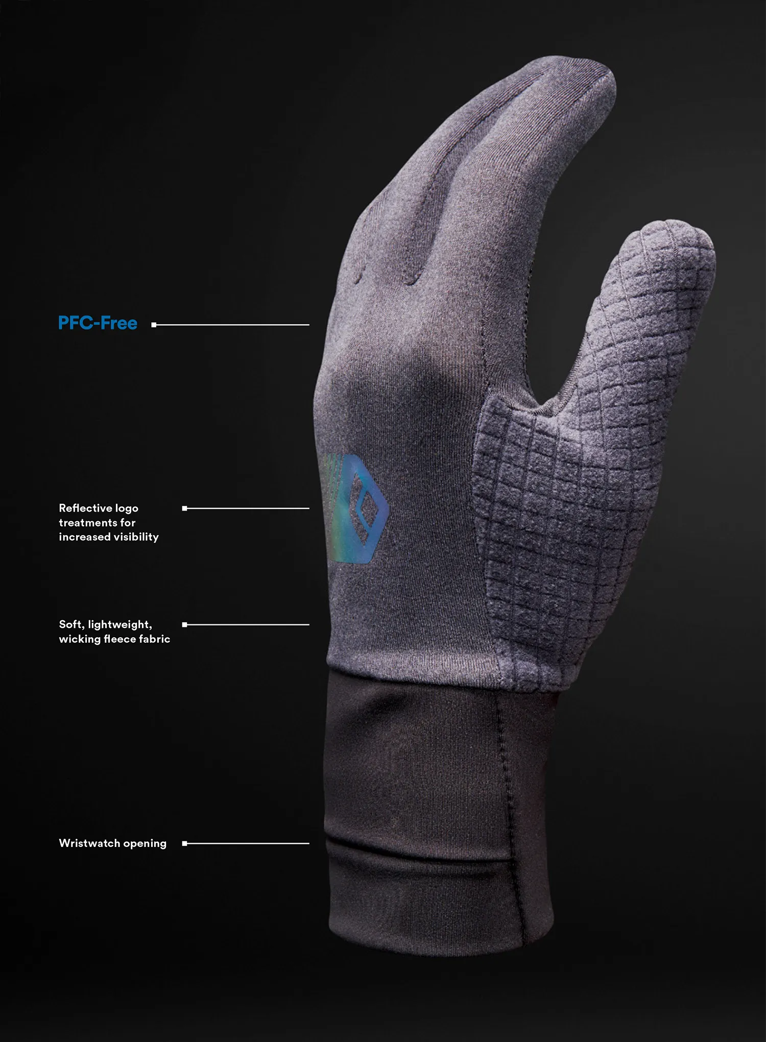 Mănuși fleece Black Diamond Deploy Gloves - carbon