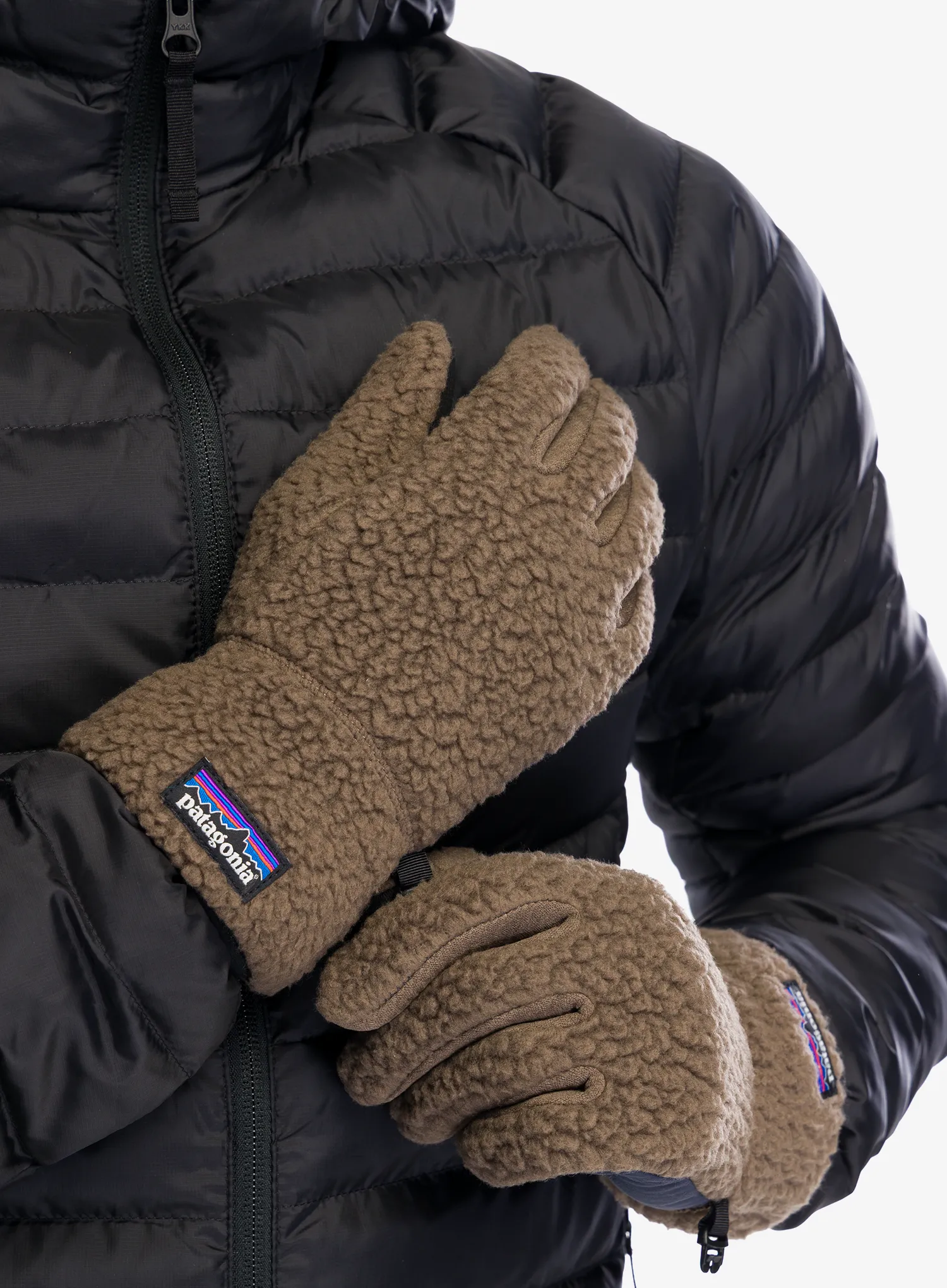 Mănuși fleece Patagonia Retro Pile Gloves - marlow brown