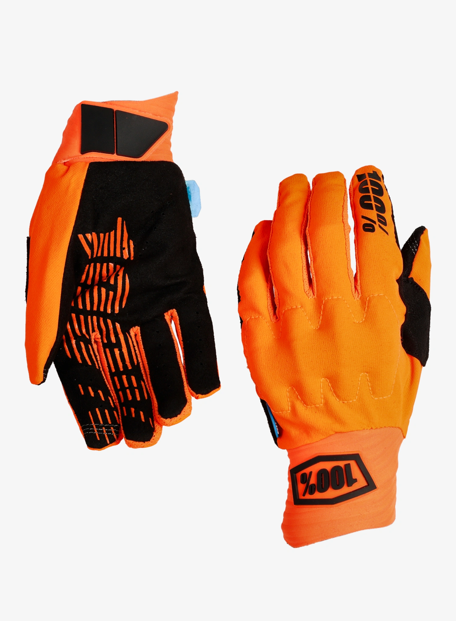 Mănuși ciclism 100% Cognito Smart Shock - fluo orange