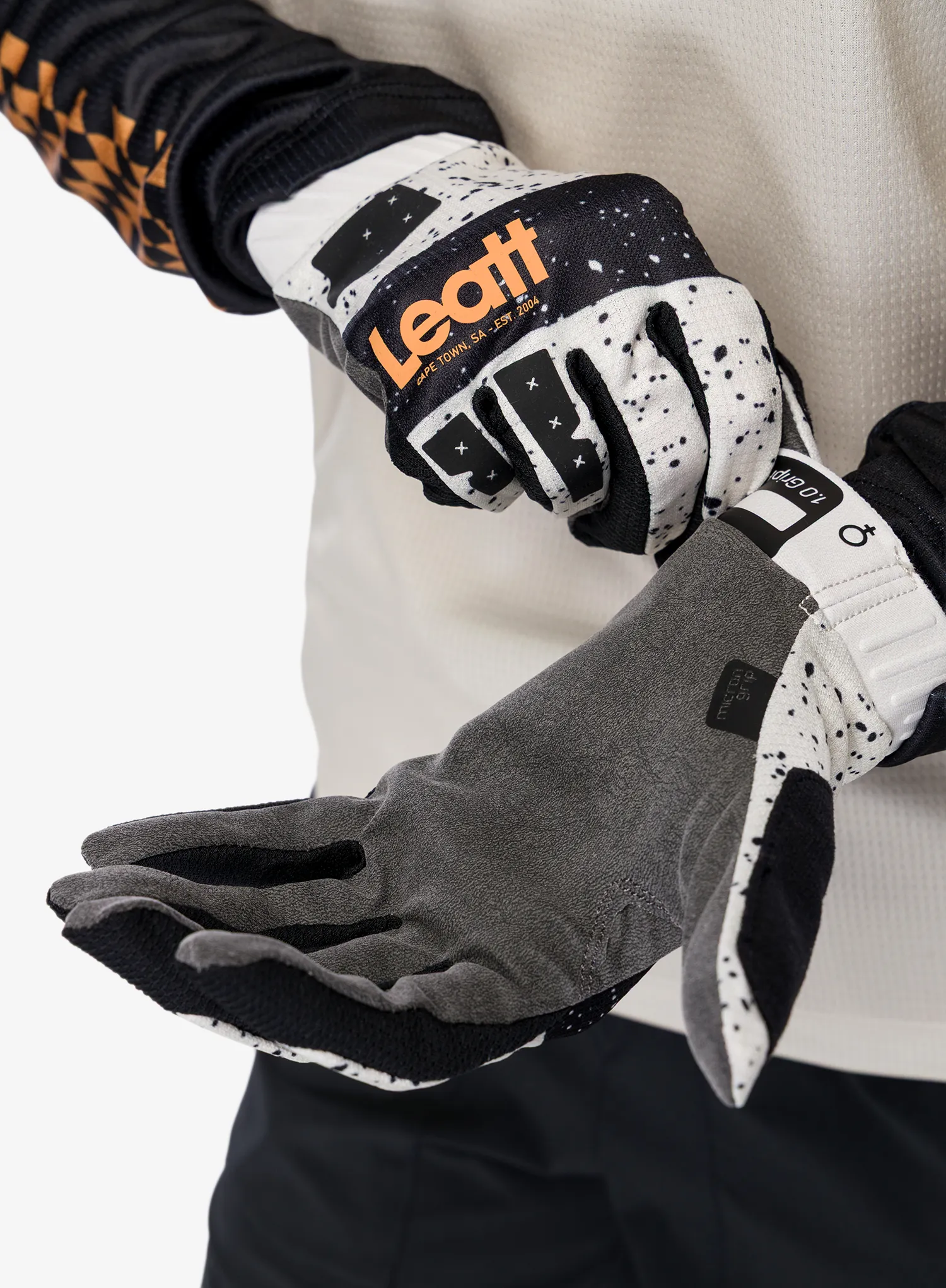 Mănuși ciclism femei Leatt Glove MTB 1.0 GripR - cream