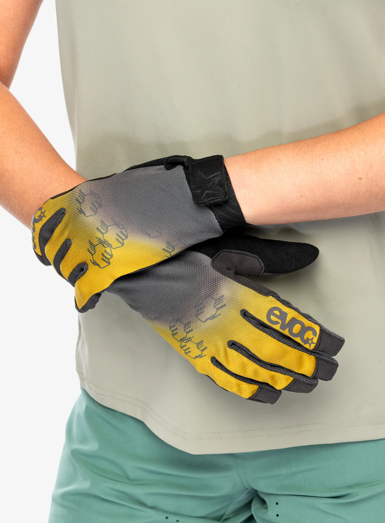 Mănuși lungi ciclism Evoc Enduro Touch Glove - curry