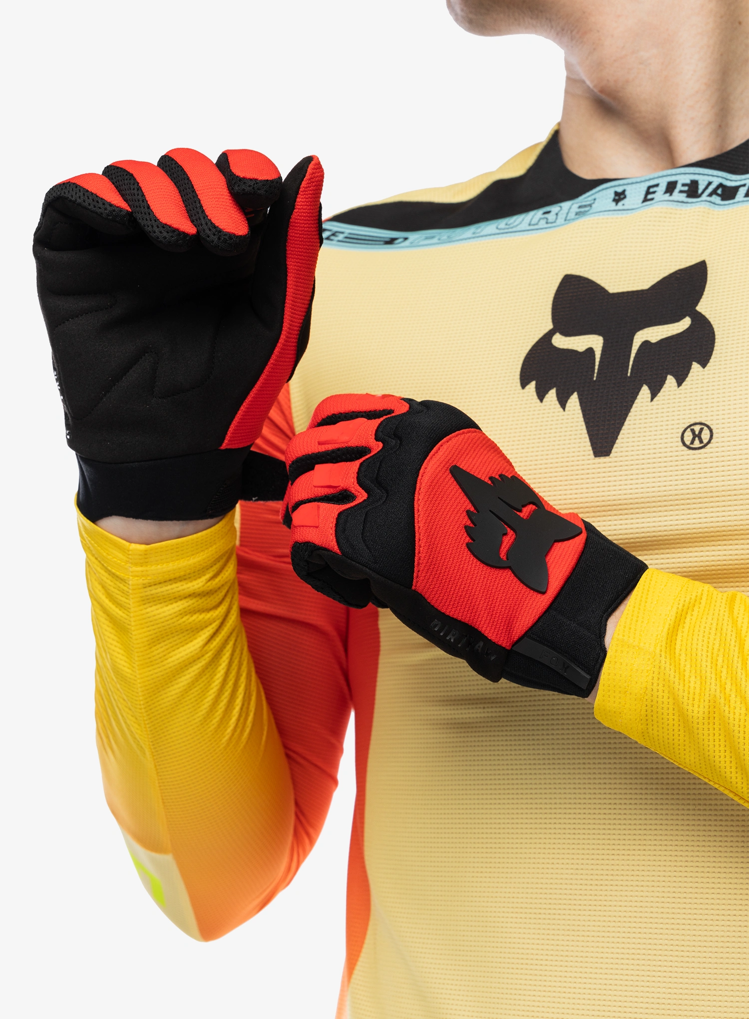 Mănuși ciclism Fox Dirtpaw Glove - fluo red