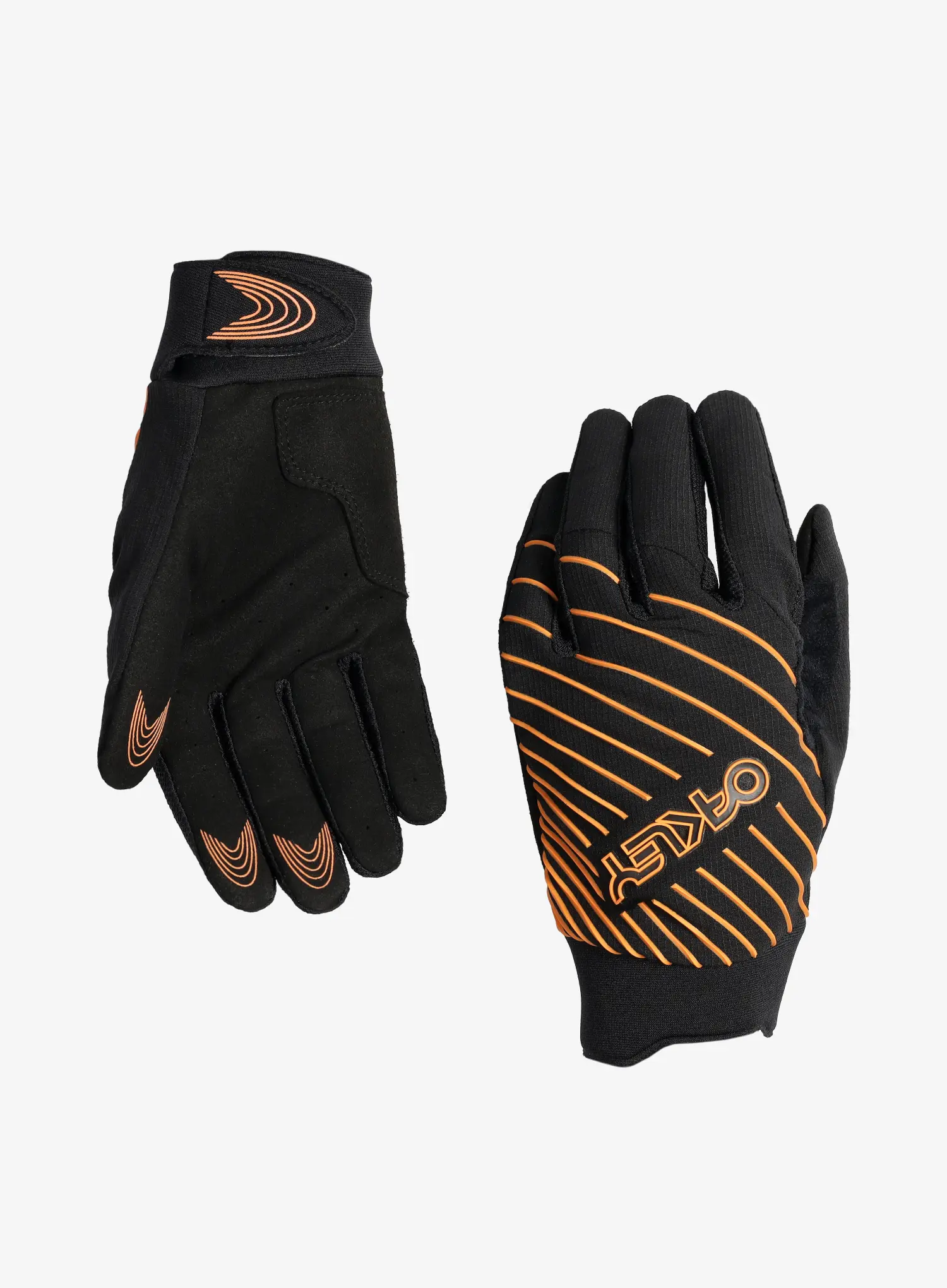 Mănuși ciclism Oakley Drop In MTB Glove 2.0 - blackout/soft orange