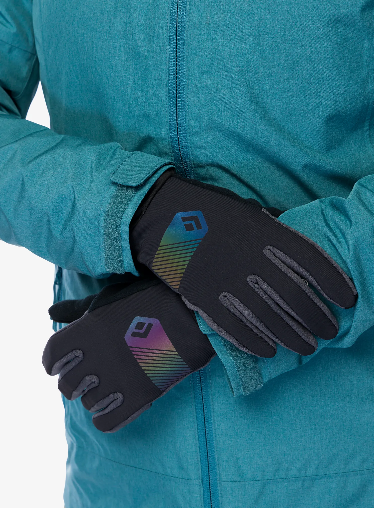 Mănuși softshell Black Diamond Hybrid Light Gloves - black/carbon
