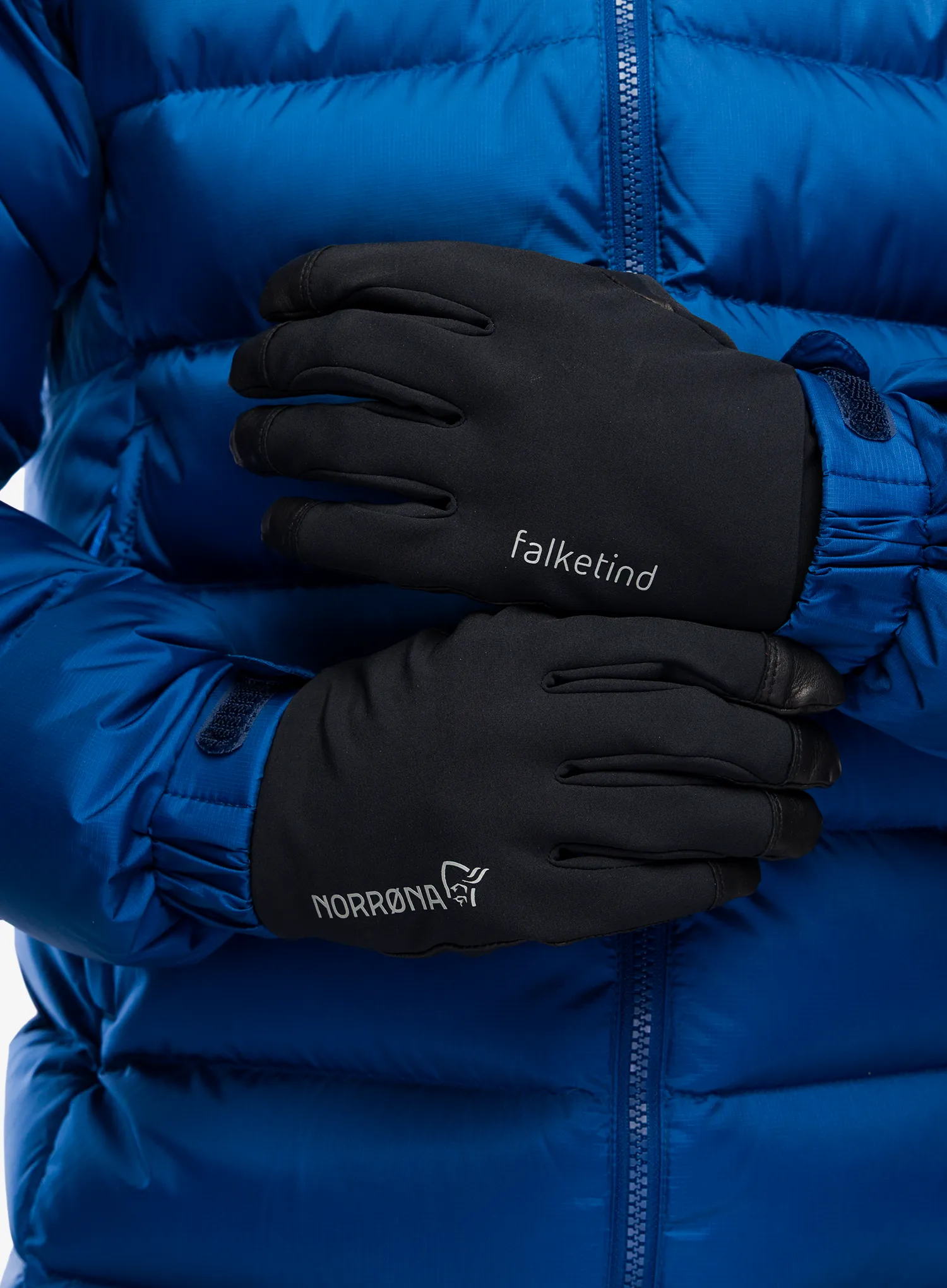 Mănuși softshell Norrona Falketind Gore-Tex Infinium Short Gloves - caviar
