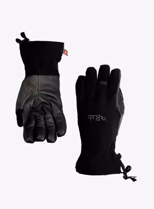 Mănuși softshell Rab Baltoro Gloves - black