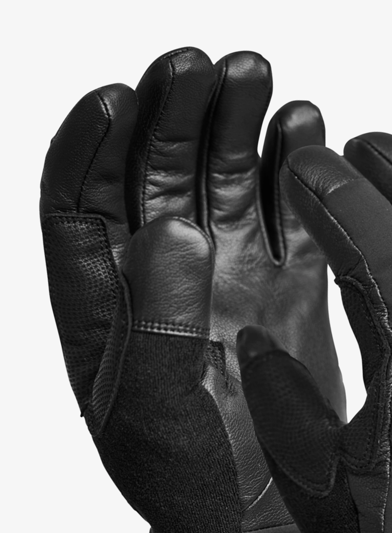 Manusi impermeabile Ortovox Merino Mountain Glove - black raven/black