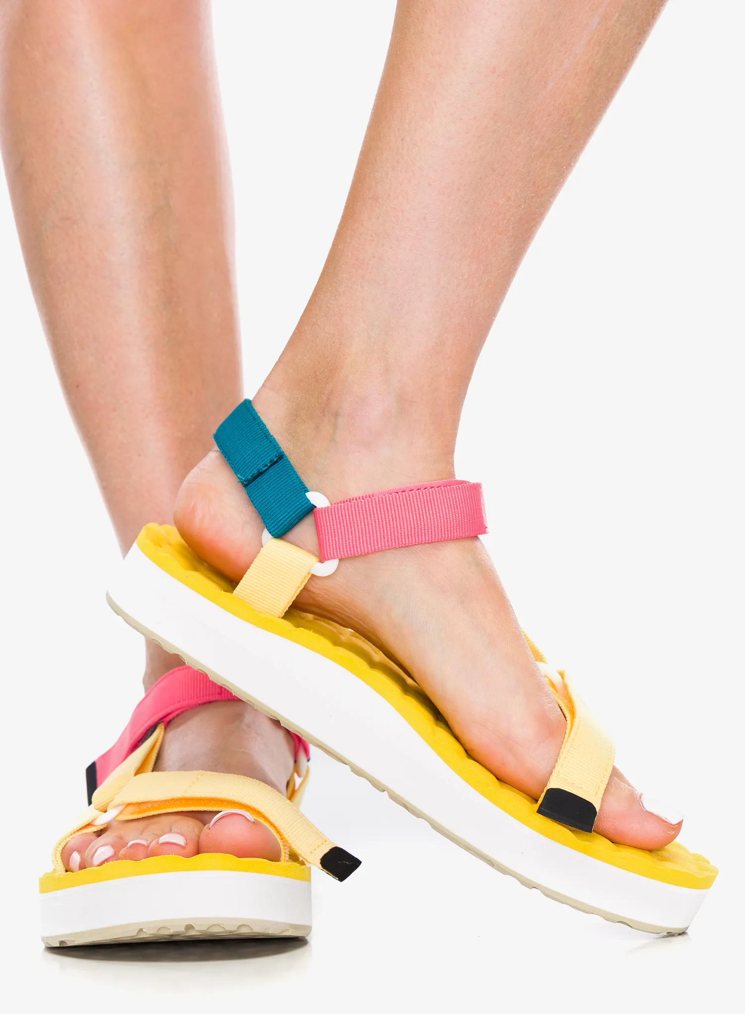 Sandale femei Lizard Sandal Trail Max - butter yellow/tea pink