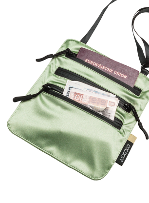 Borsetă Cocoon Secret Neck Wallet - Silk - light green