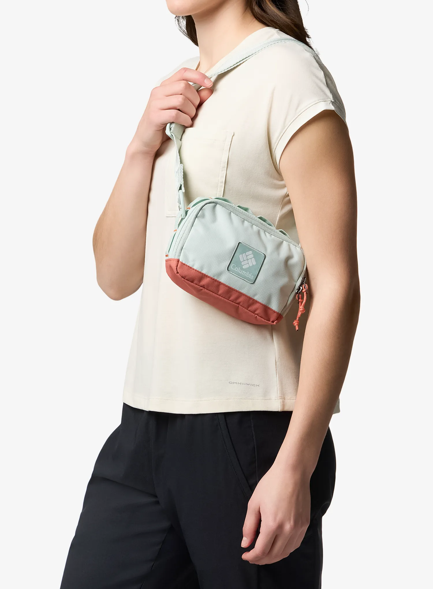 Borsetă Columbia Trail Traveler Crossbody Bag - cool green/mars