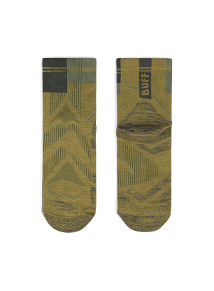 Șosete alergare Buff Coolnet Quarter Sock CQ - khaki