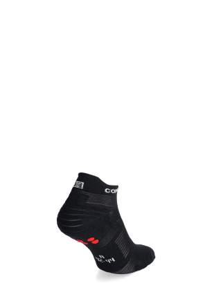 Șosete alergare Compressport Pro Racing Socks v4.0 Run Low - black/white