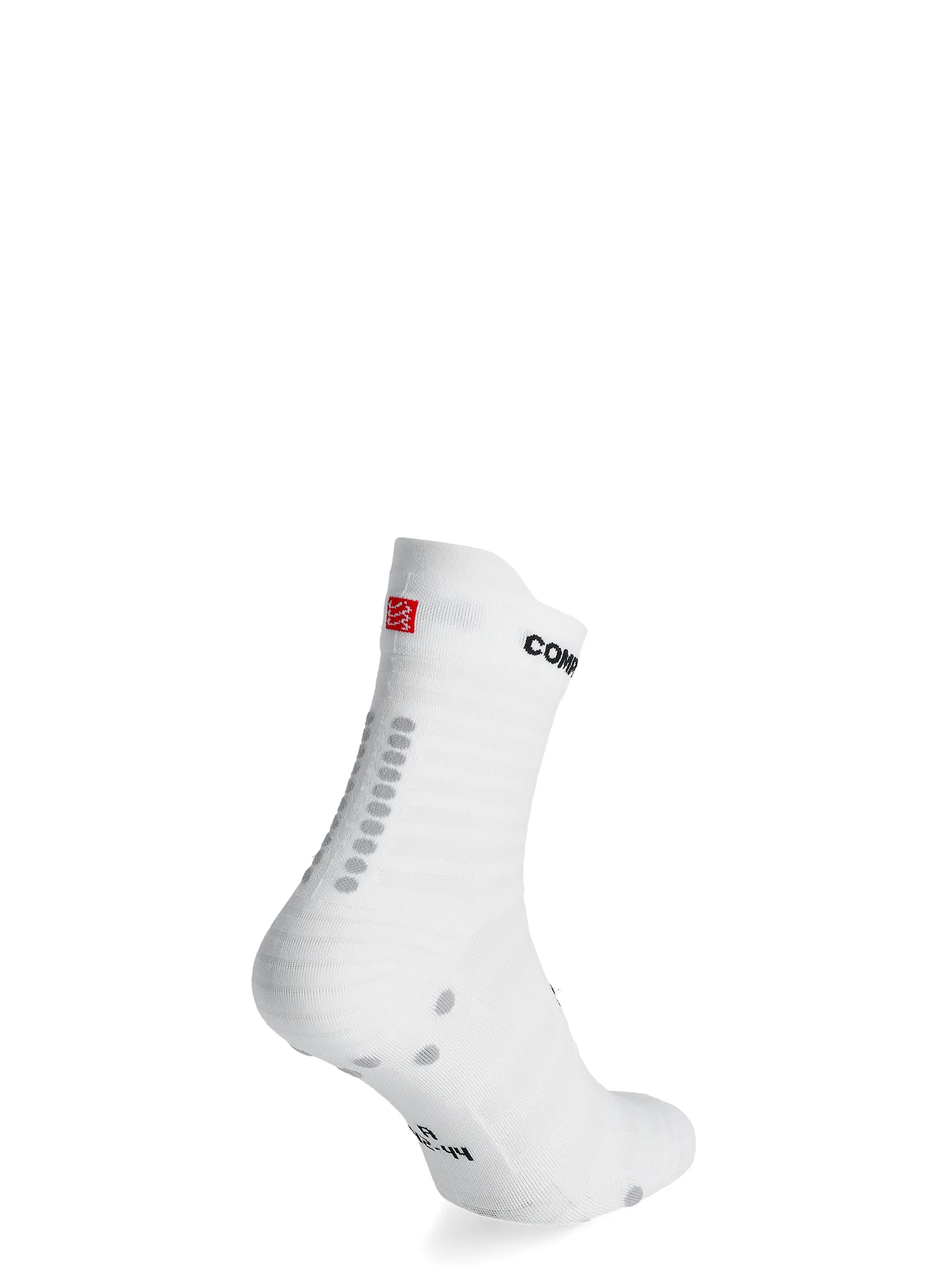 Șosete alergare Compressport Pro Racing v4.0 UL Run High - white/alloy