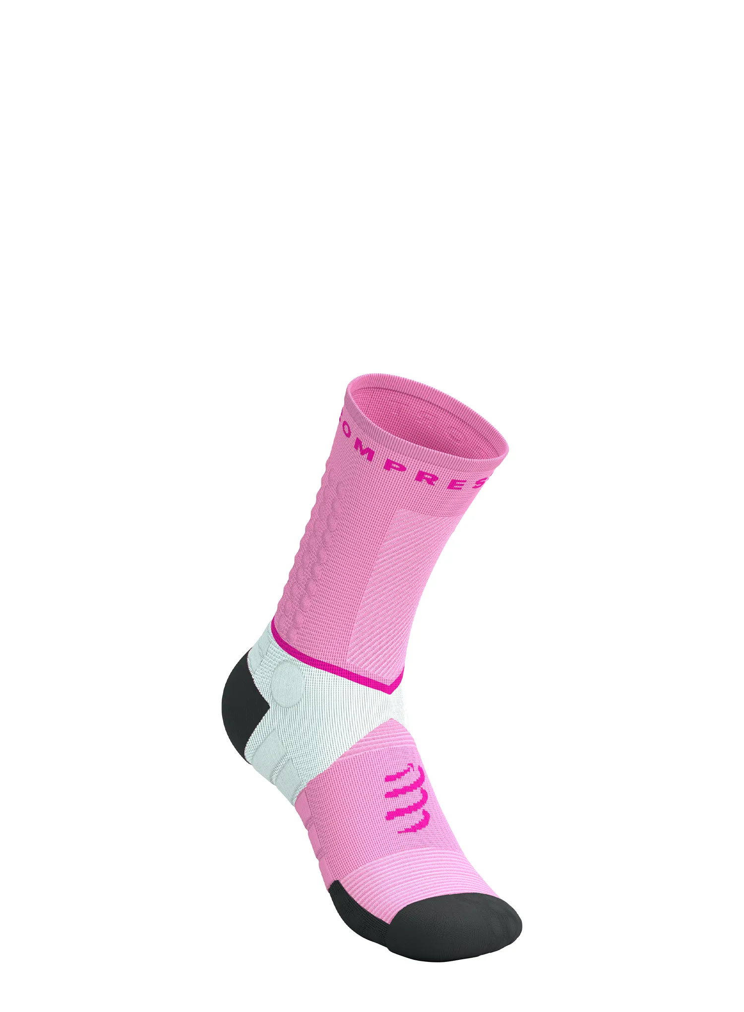 Șosete alergare Compressport Ultra Trail Socks v2.0 - begonia/neon pink