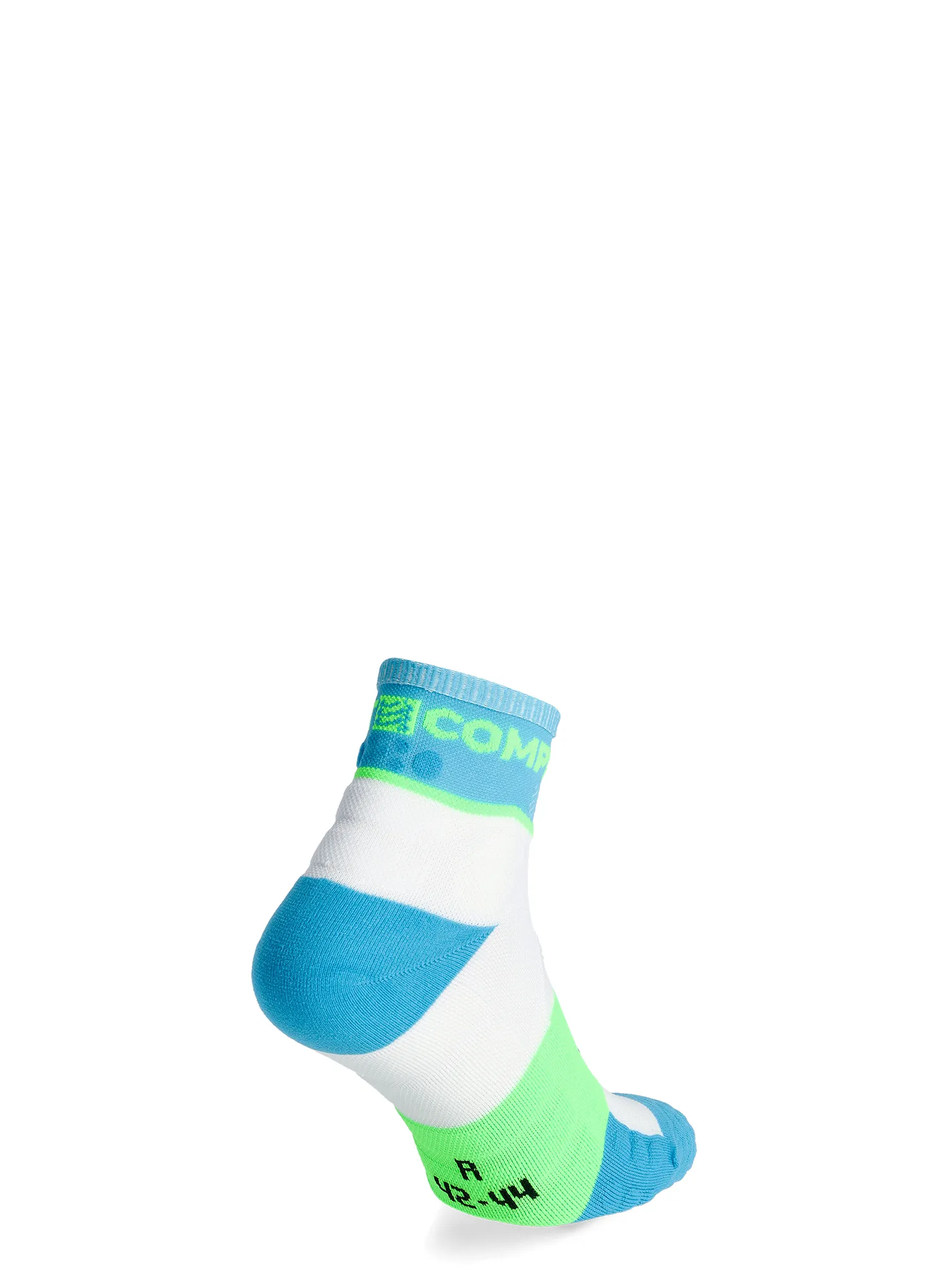 Șosete alergare Compressport Ultra Trail Socks v2.0 Low - norse blue/neon green