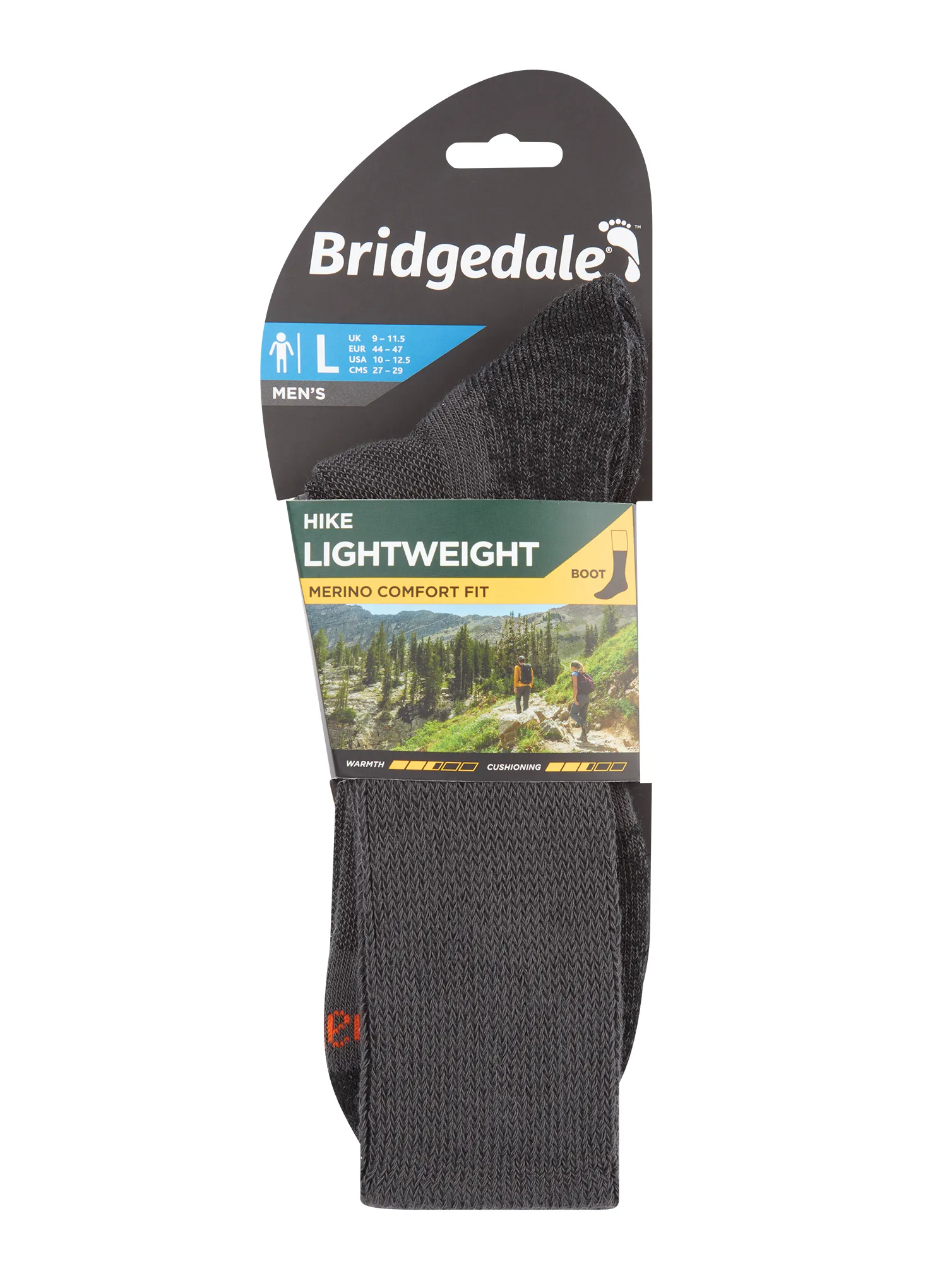 Șosete Bridgedale Hike Lightweight Merino Comfort Boot - graphite