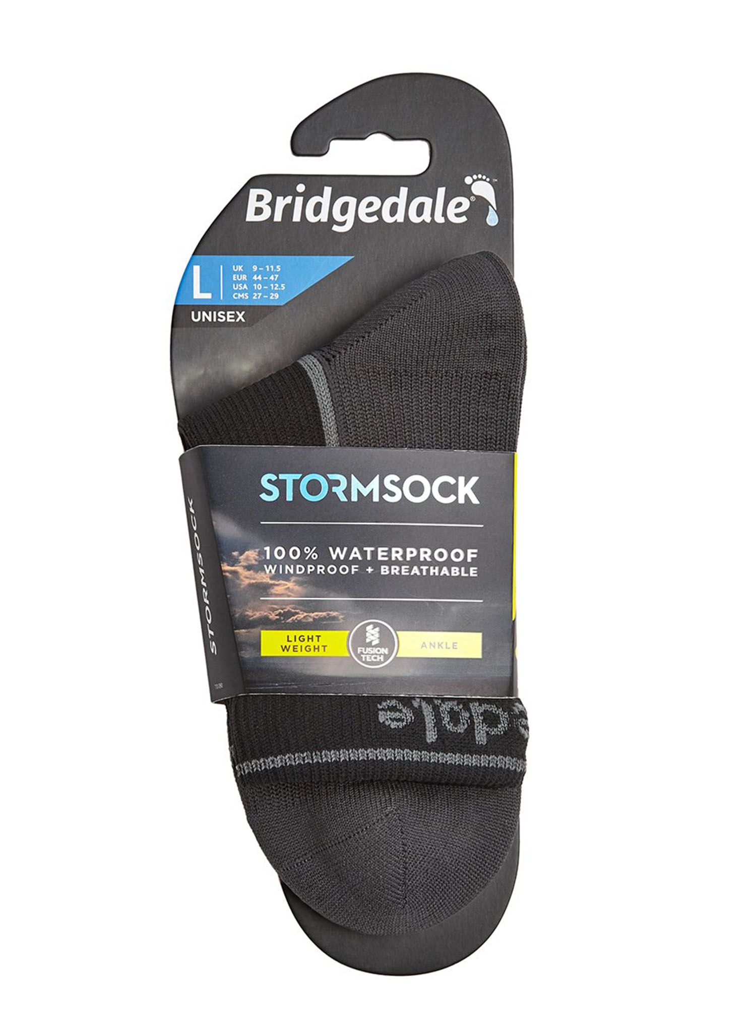 Șosete Bridgedale StormSock Lightweight Ankle - black/grey