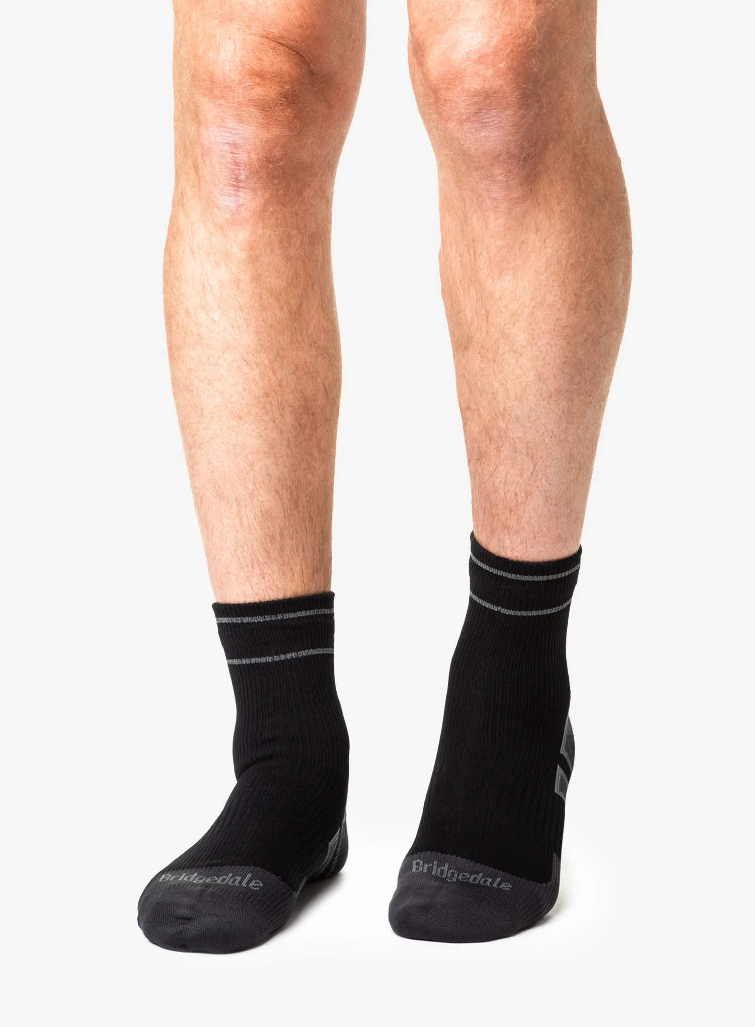Șosete Bridgedale StormSock Lightweight Ankle - black/grey