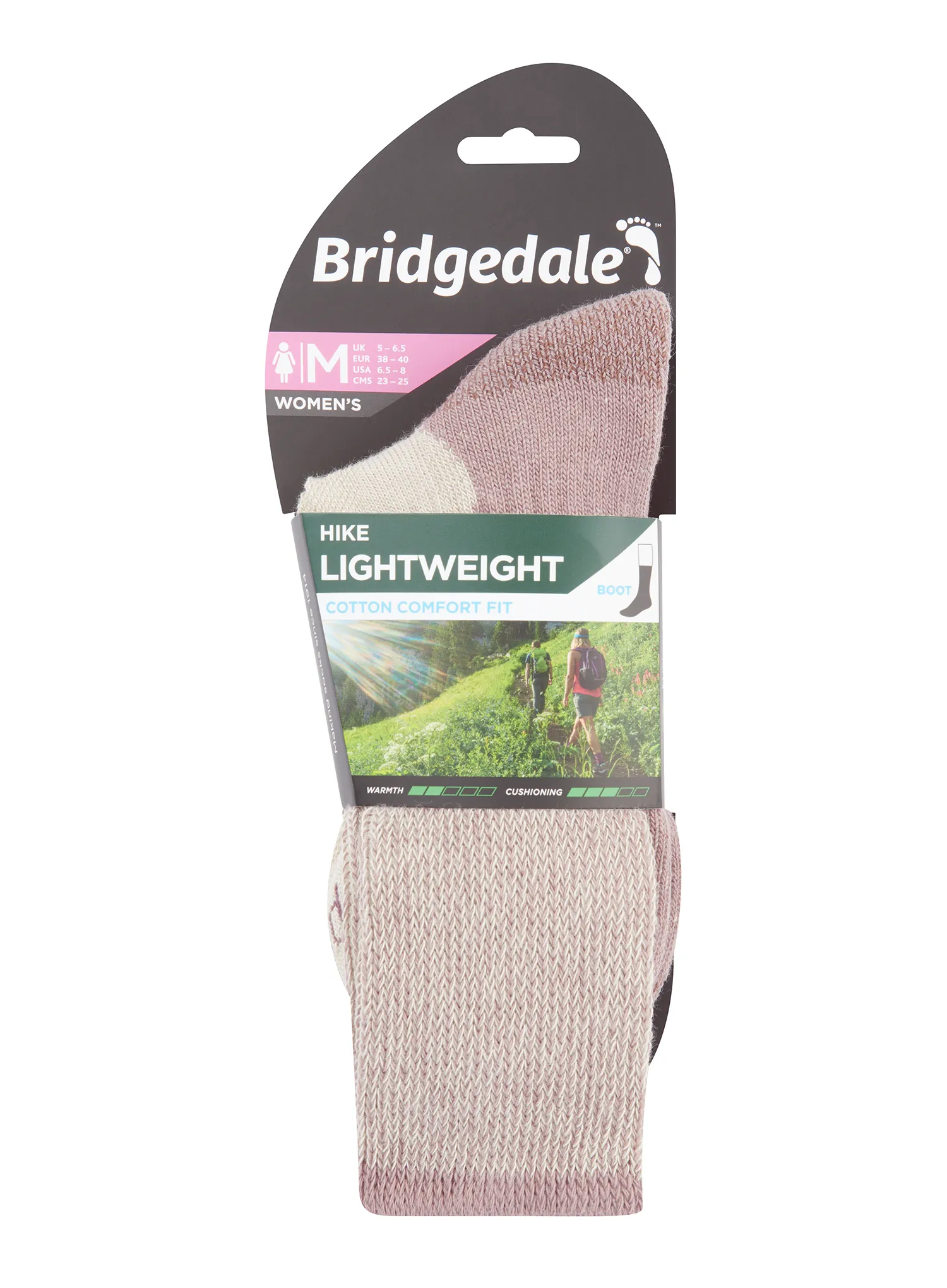 Sosete femei Bridgedale Hike Lightweight Coolmax Comfort Boot - sand