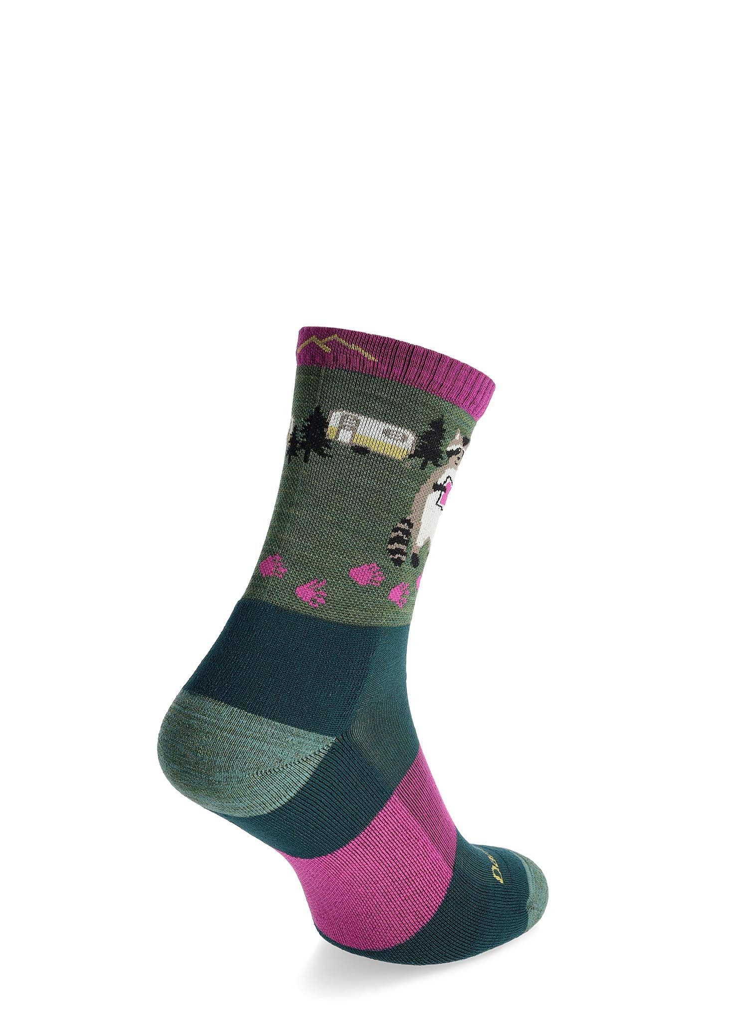 Sosete femei Darn Tough Critter Club Micro Crew Lightweight with Cushion - moss