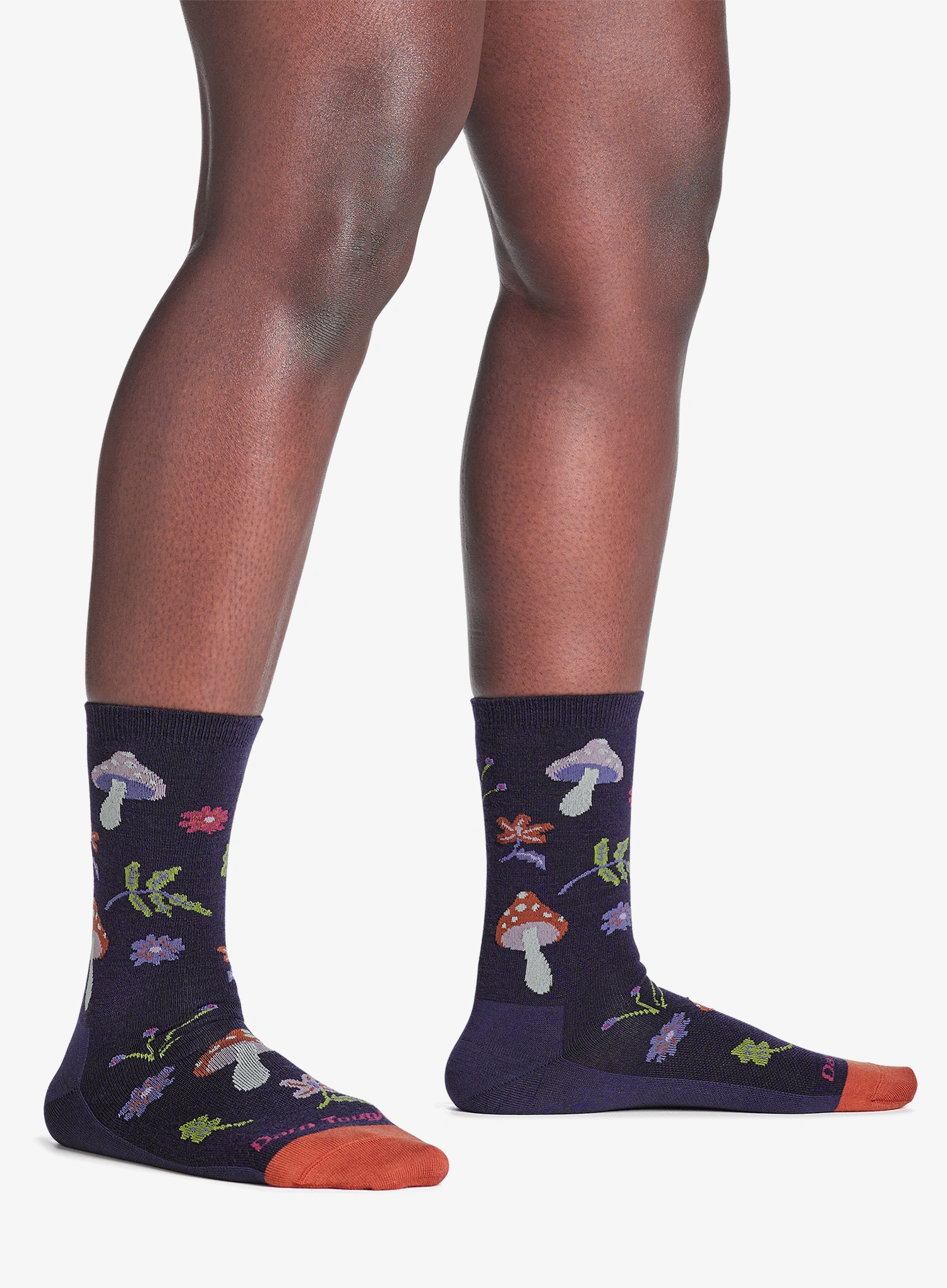 Sosete femei Darn Tough Shroom Bloom Crew Lightweight - blackberry