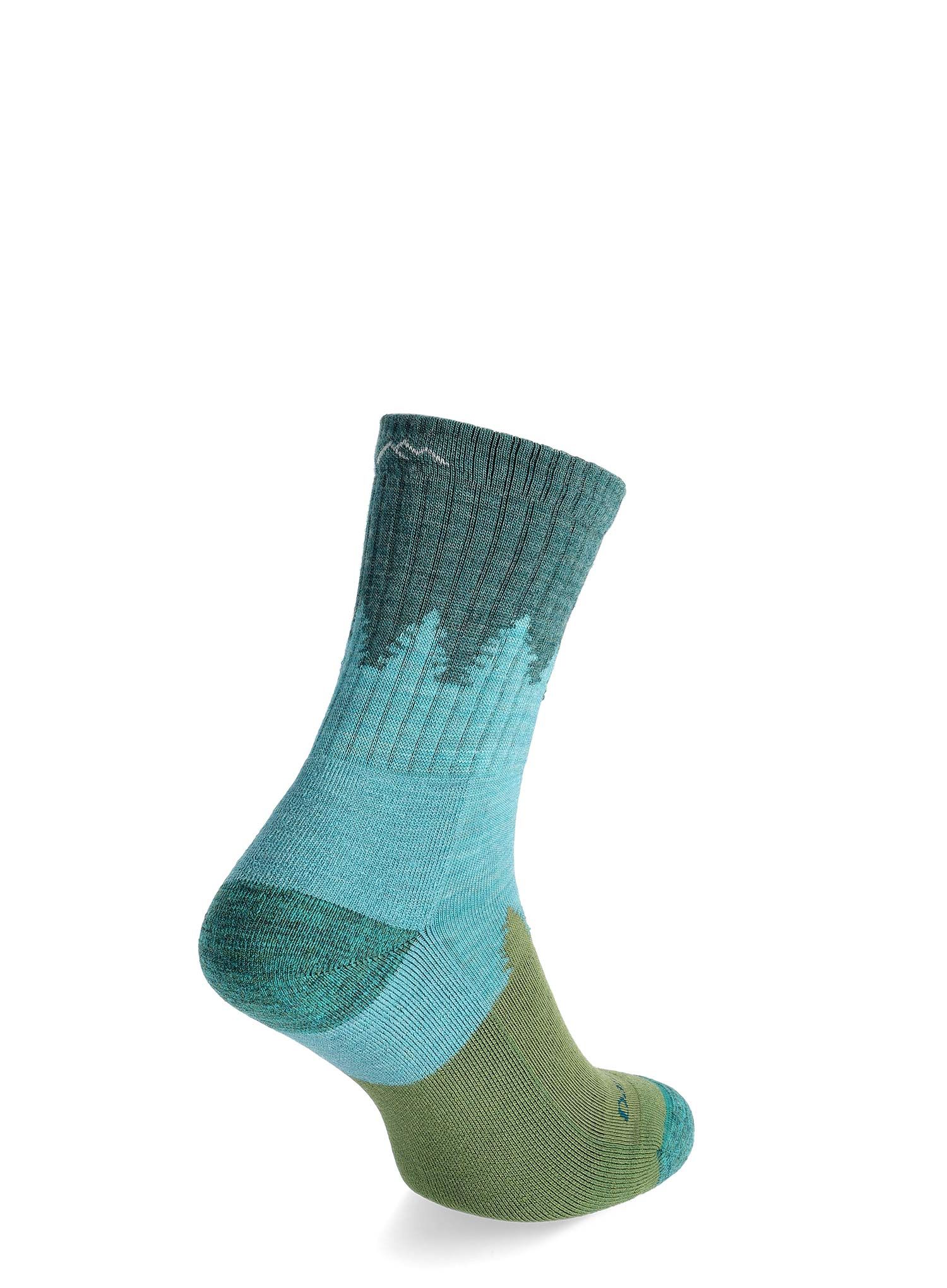 Sosete femei Darn Tough Treeline Micro Crew Midweight with Cushion - aqua