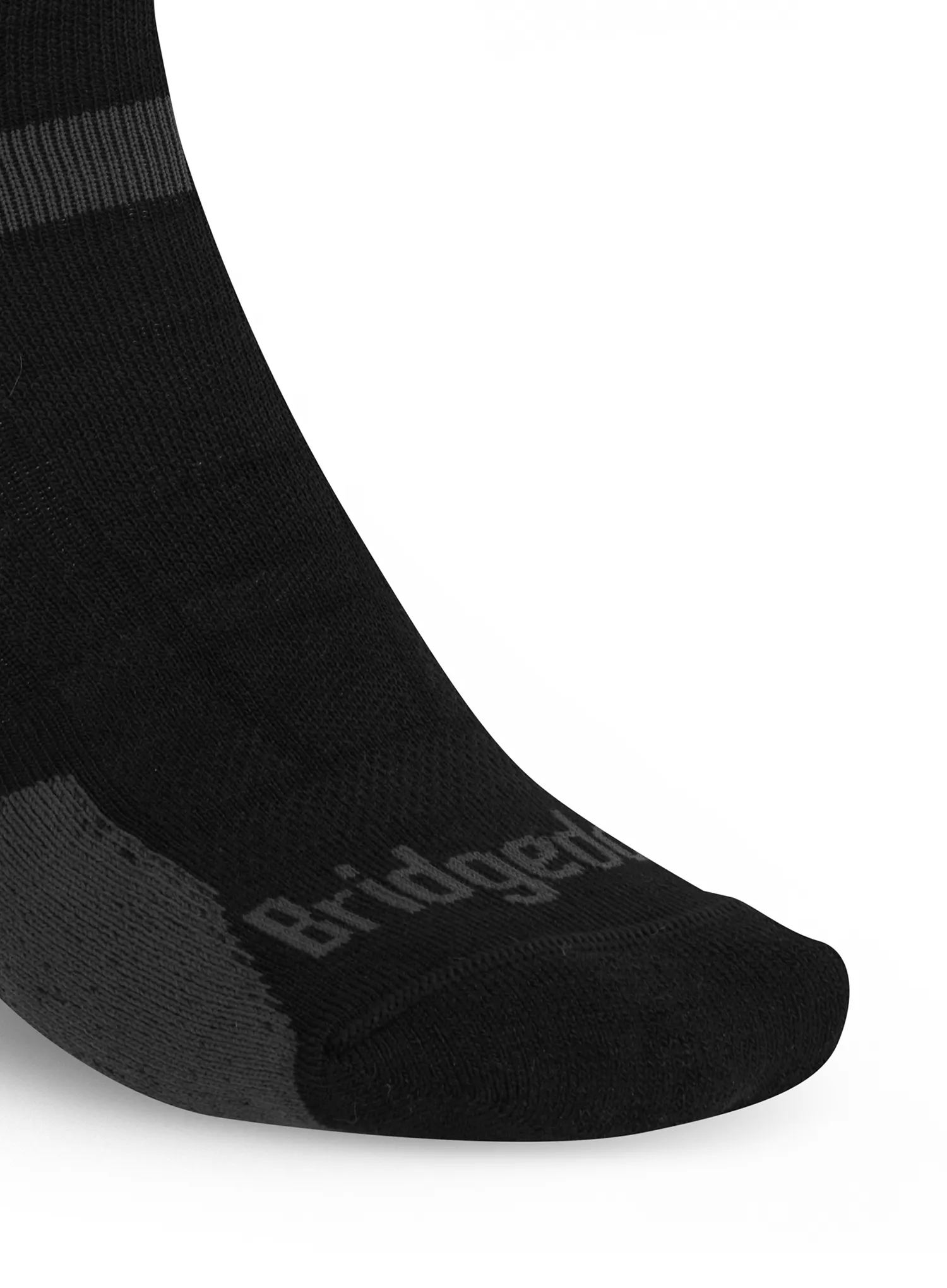 Sosete de alergare Bridgedale Ultralight T2 Merino Sport 3/4 Crew - black/grey