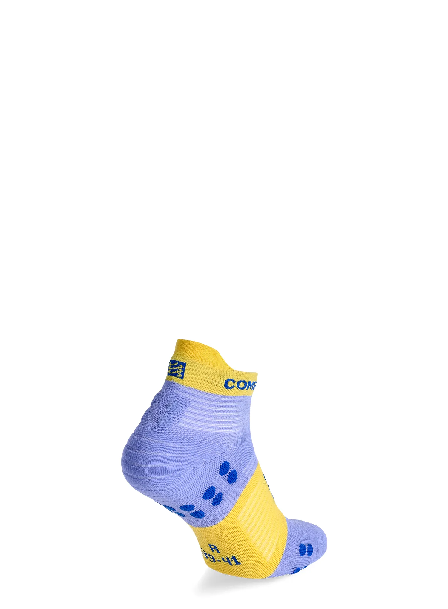 Sosete de alergare Compressport Pro Racing Socks v4.0 Run Low - jacaranda/maize