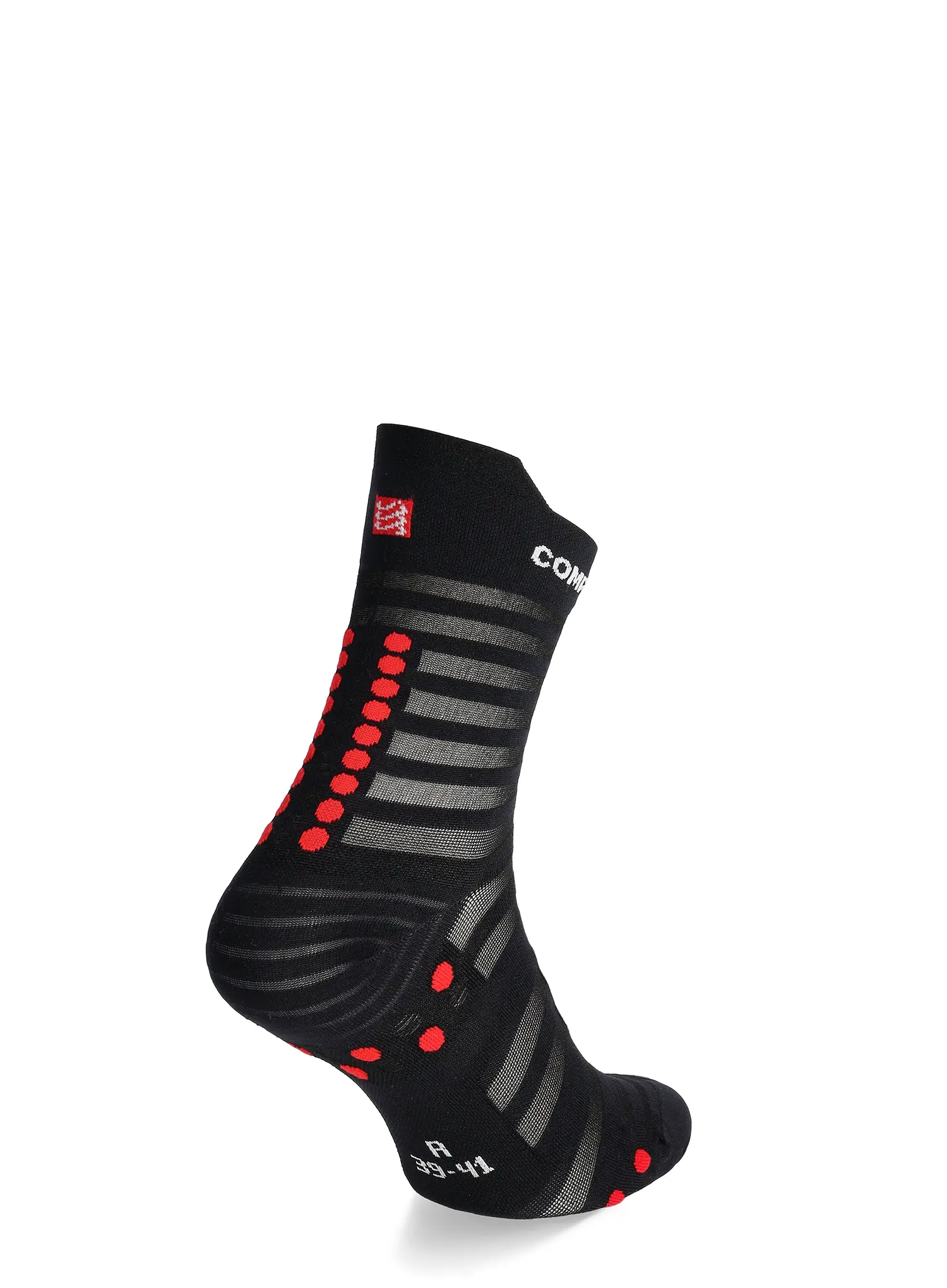 Sosete de alergare Compressport Pro Racing v4.0 UL Run High - black/red