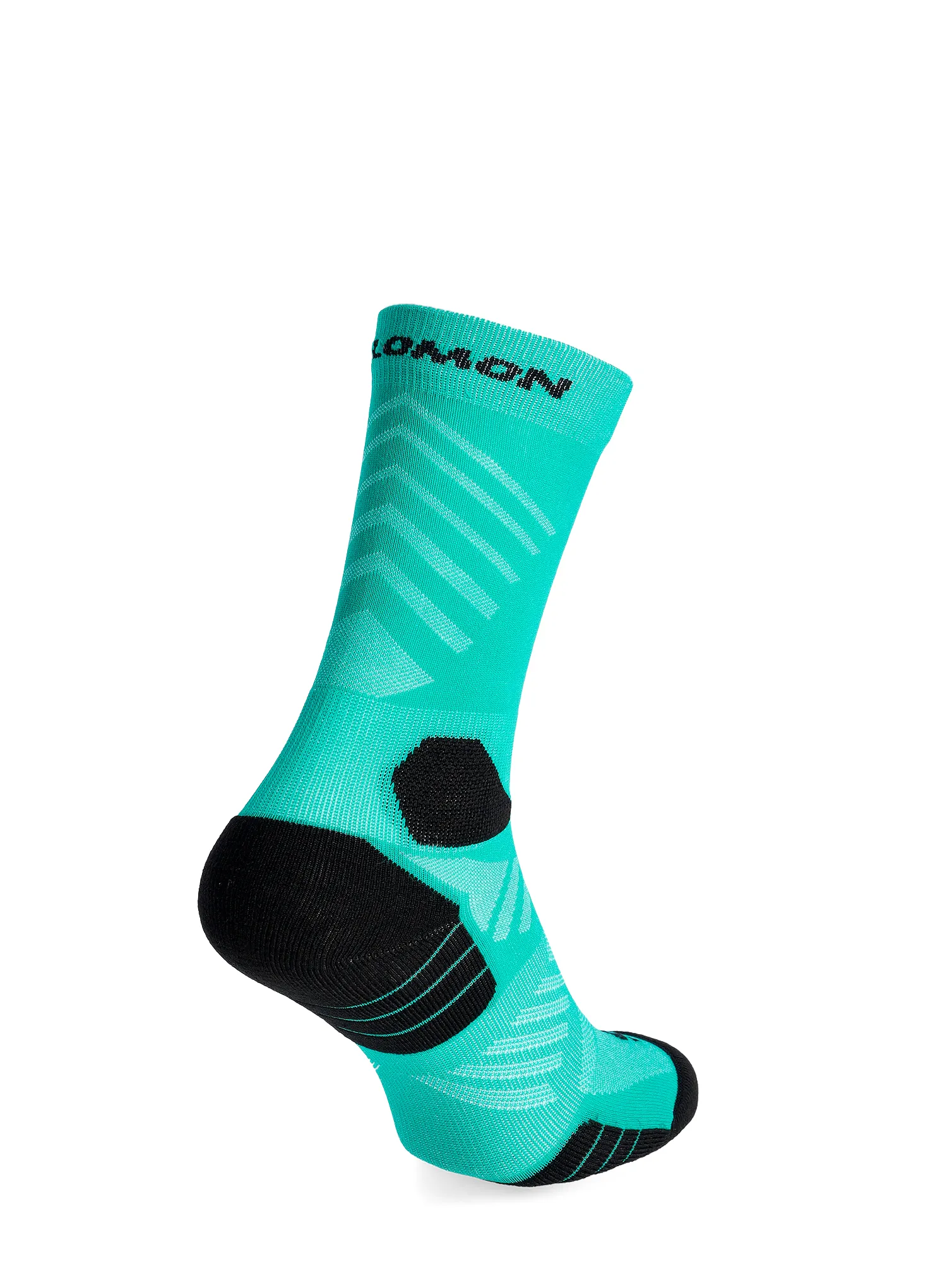 Sosete de alergare Salomon Aero Crew - dynasty green/waterfall