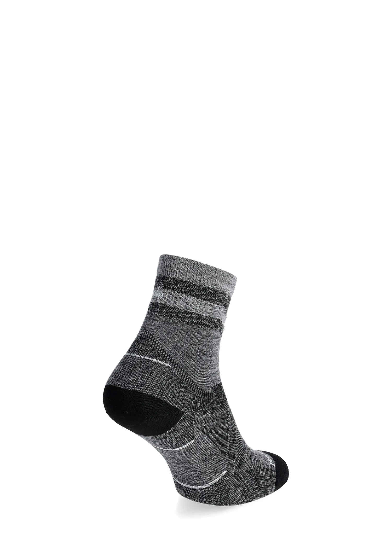 Sosete de alergare Smartwool Run Zero Cushion Mid Crew Pattern Socks - light gray