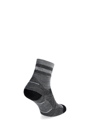 Sosete de alergare Smartwool Run Zero Cushion Mid Crew Pattern Socks - light gray