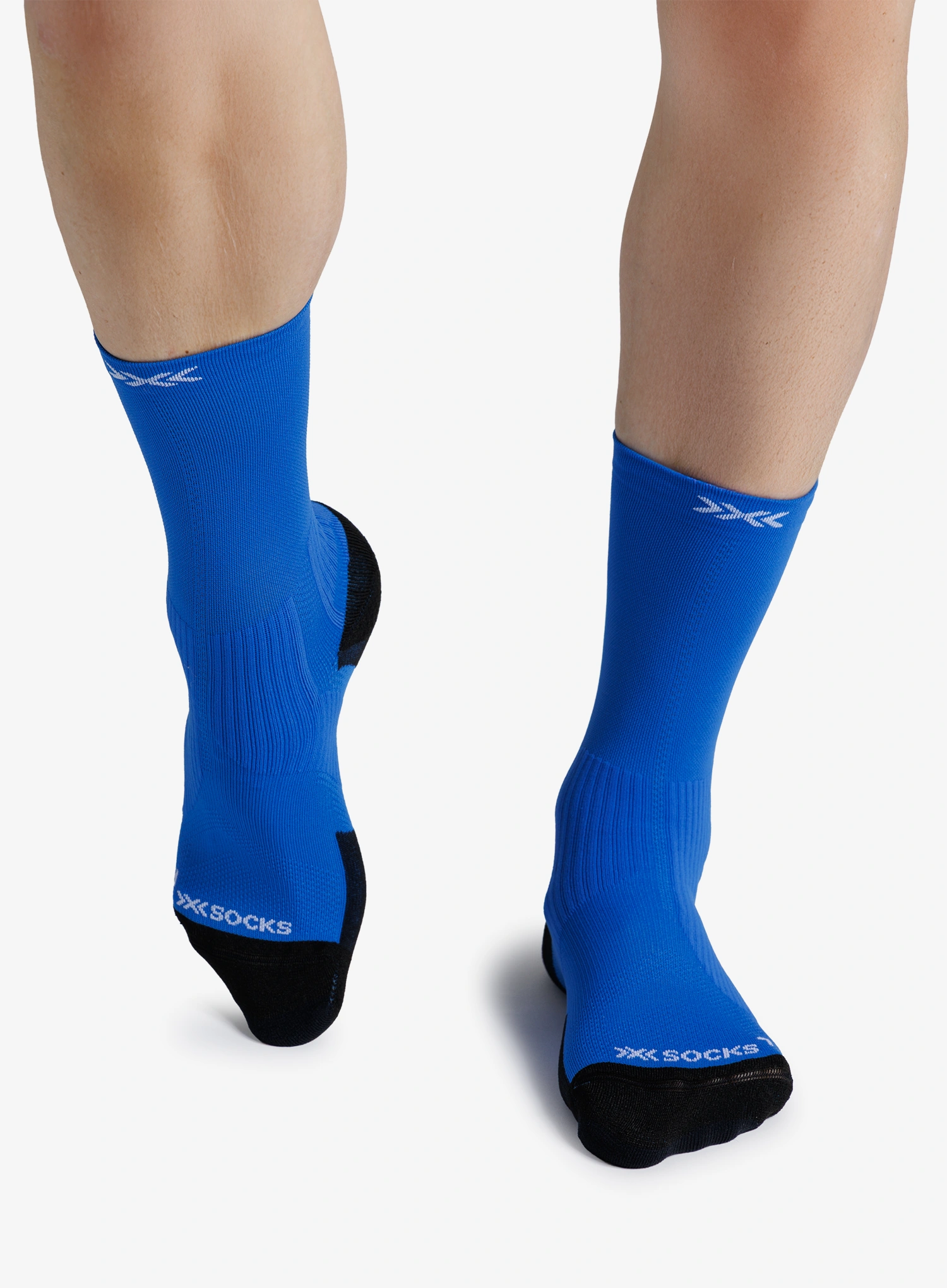 Sosete de alergare X-Socks Trailrun Perform Crew - electric blue