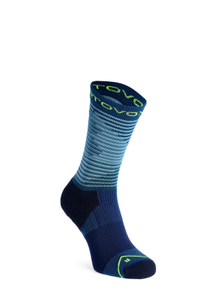 Sosete lana merinos Ortovox All Mountain Mid Socks - petrol blue