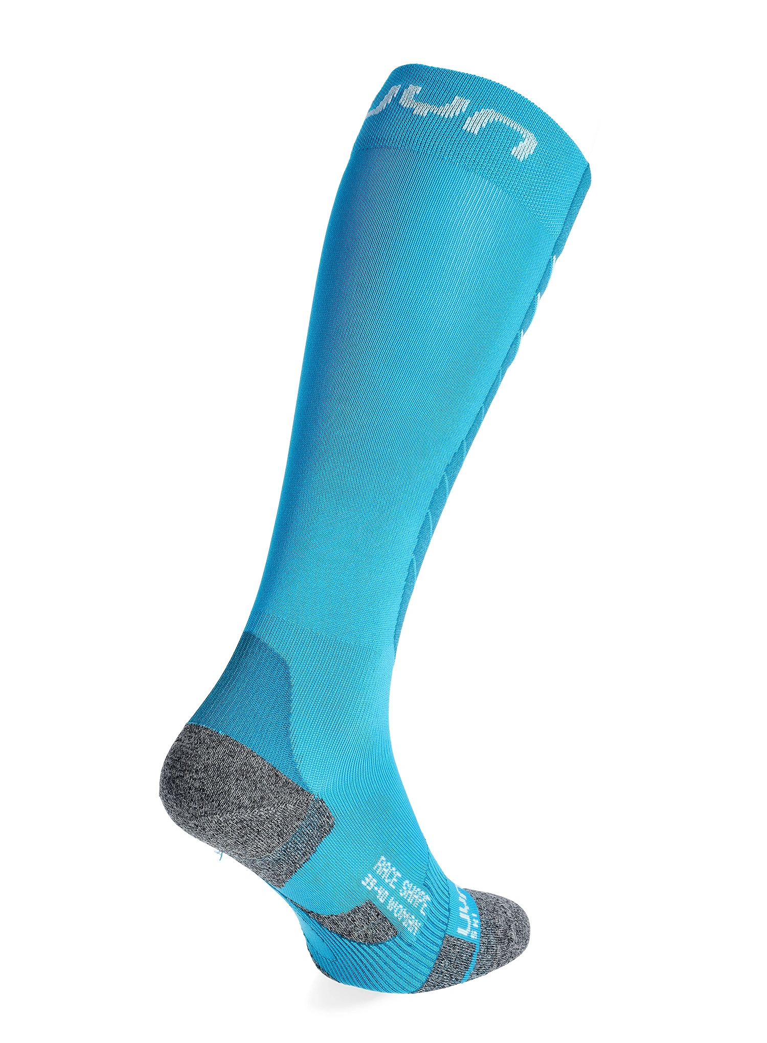 Șosete schi femei UYN Ski Race Shape Socks - turquoise/white
