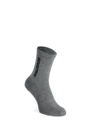 Șosete Salomon Everyday Crew 3Pack - black/white/med grey melange
