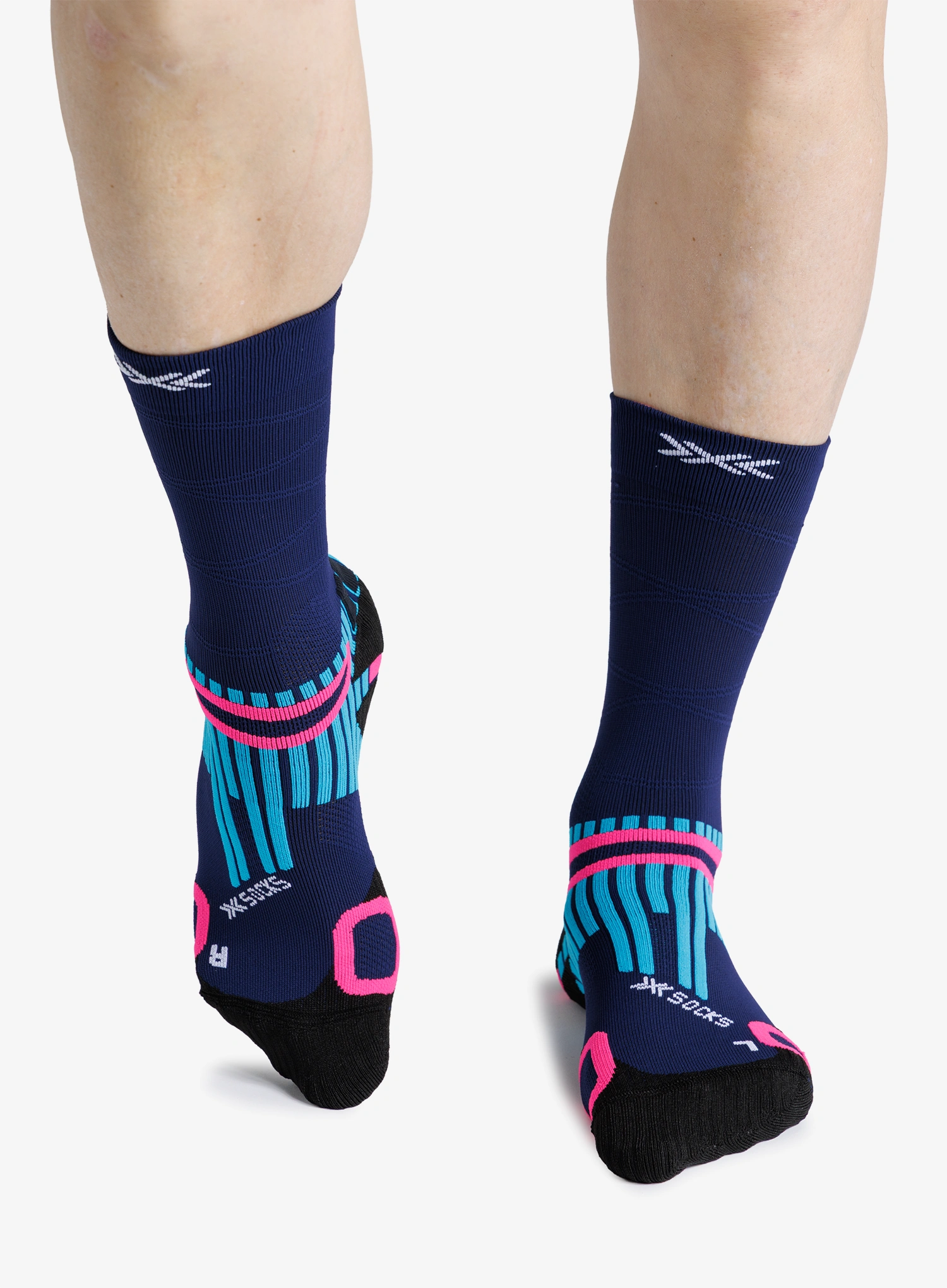 Șosete trekking X-Socks Hike Anatomix Crew - marine