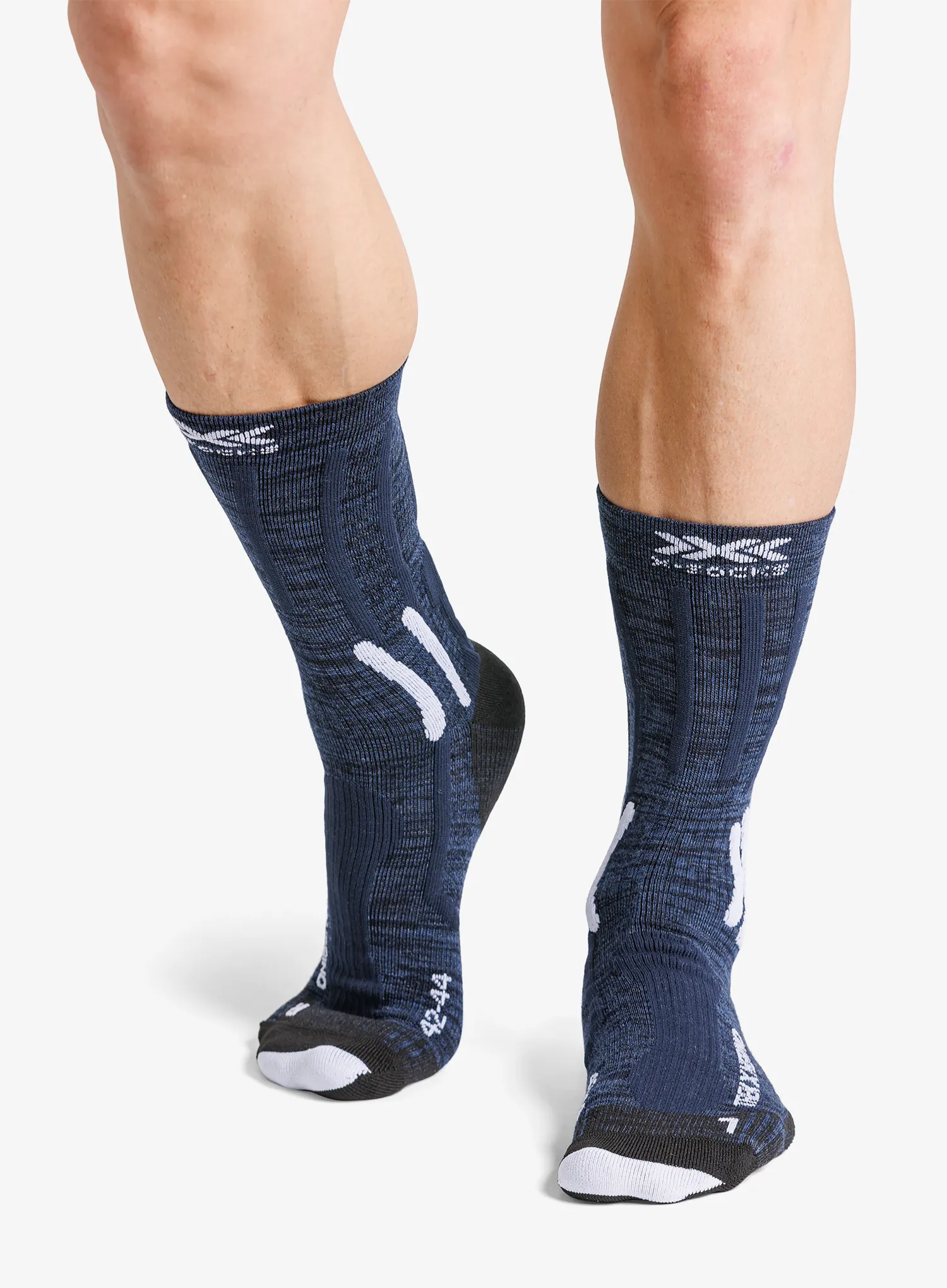 Șosete trekking X-Socks Trek X Merino - midnight blue/arctic white
