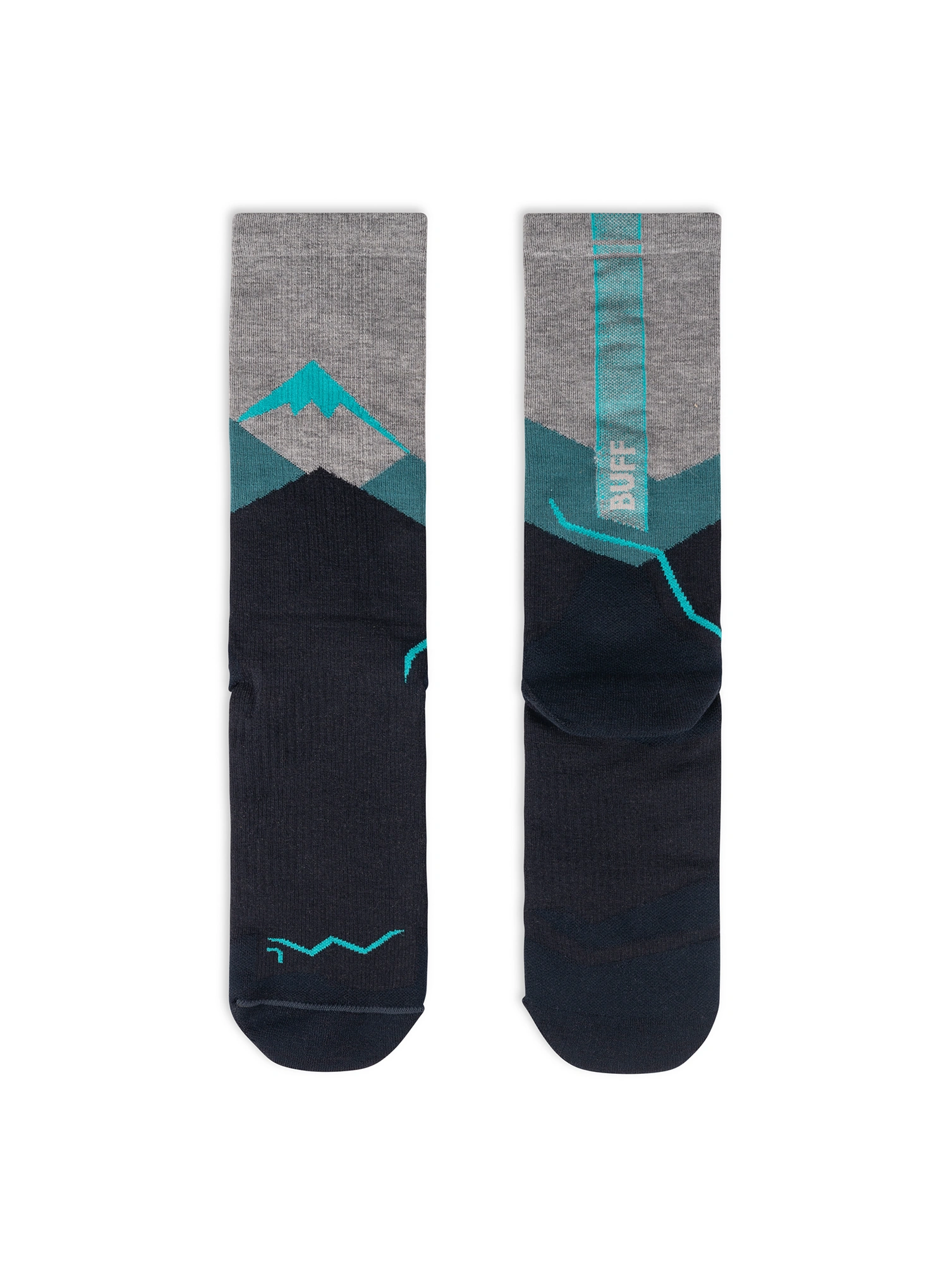 Sosete drumetie Buff Merino LIghtweight Crew Sock LWC1 - teal