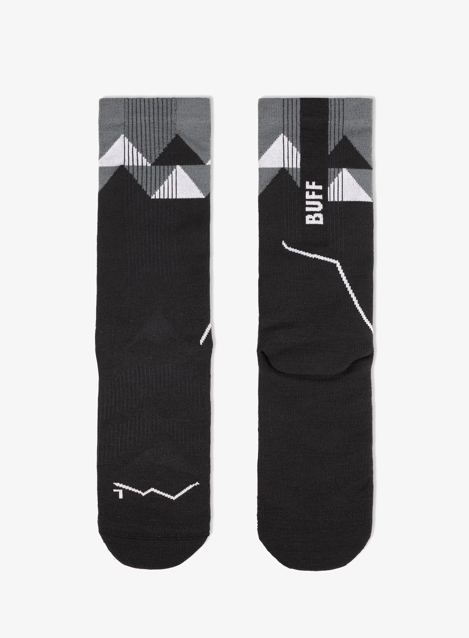 Sosete drumetie Buff Thermonet Crew Socks - black