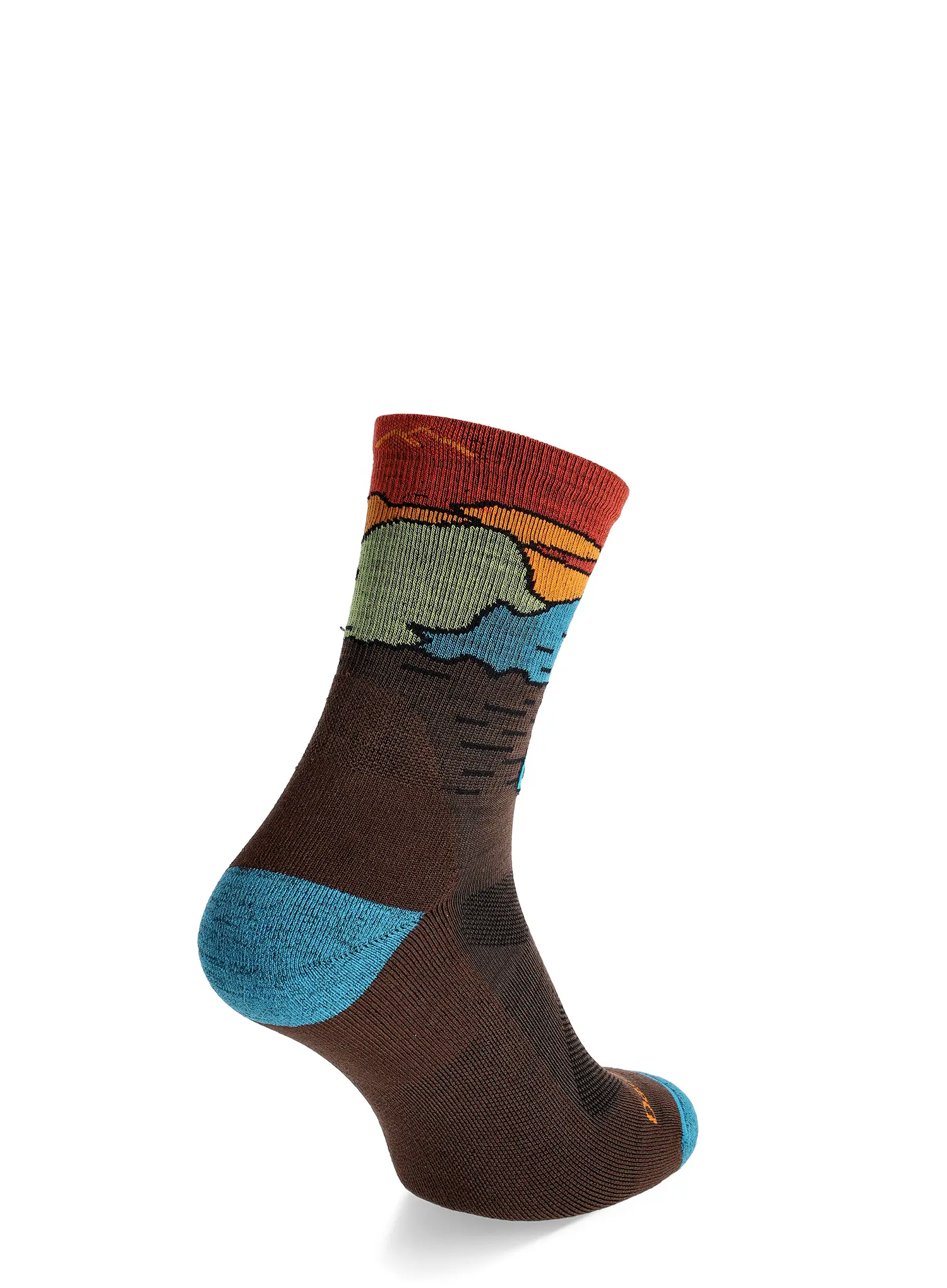 Sosete drumetie Darn Tough Chasing Waterfalls Micro Crew Lightweight - earth