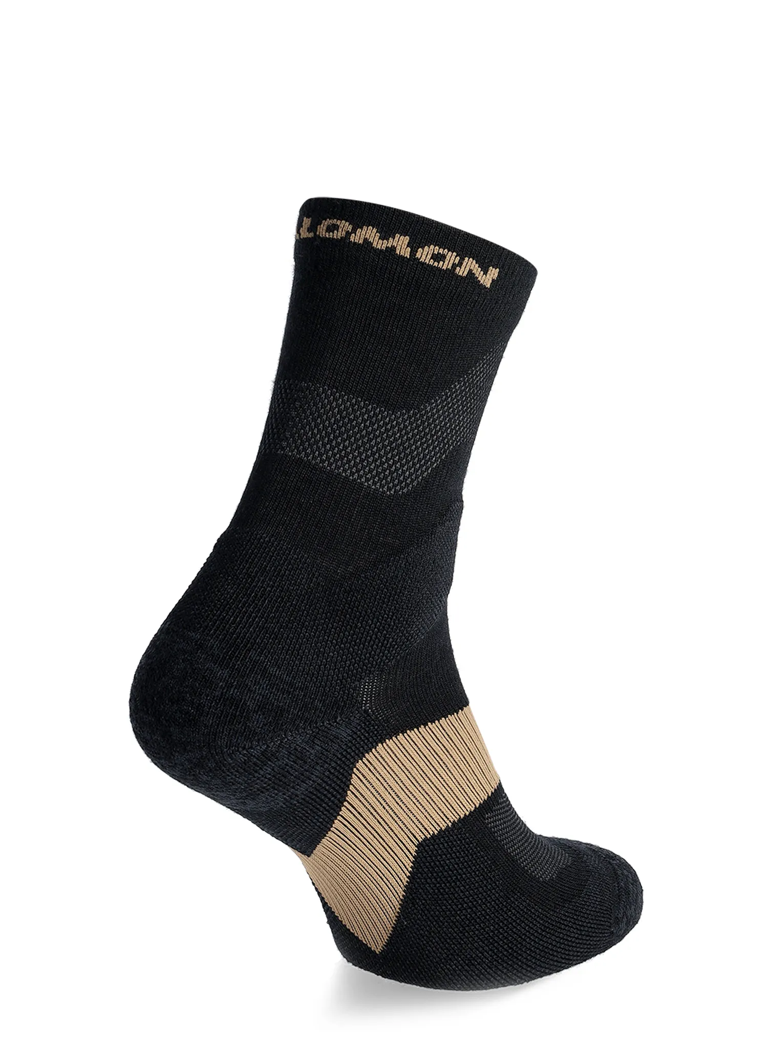 Sosete drumetie Salomon X Ultra Crew - black/kelp
