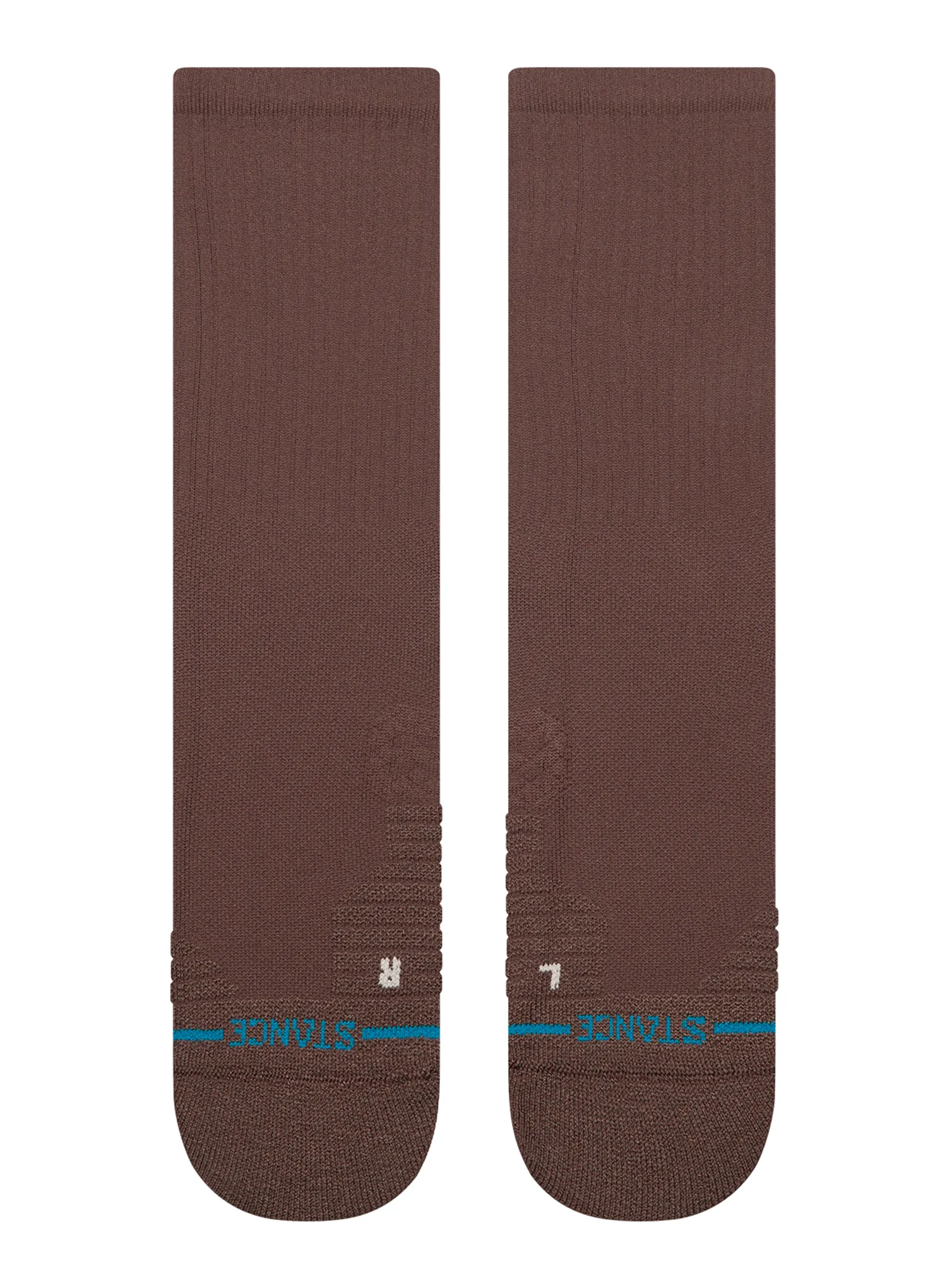 Sosete drumetie Stance Solid Mid Ribbed Crew - brown