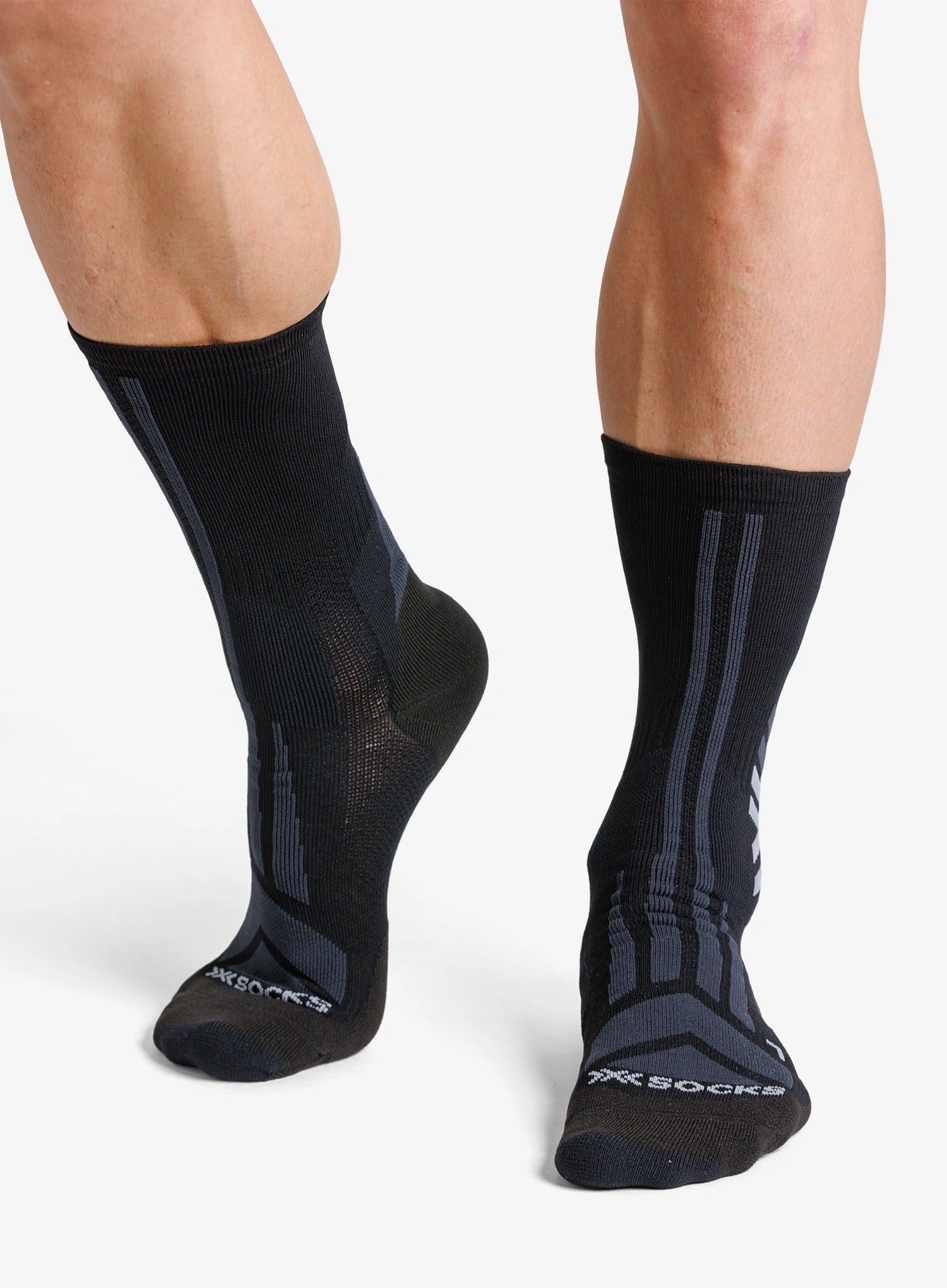 Sosete drumetie X-Socks Hike Discover Crew - x black