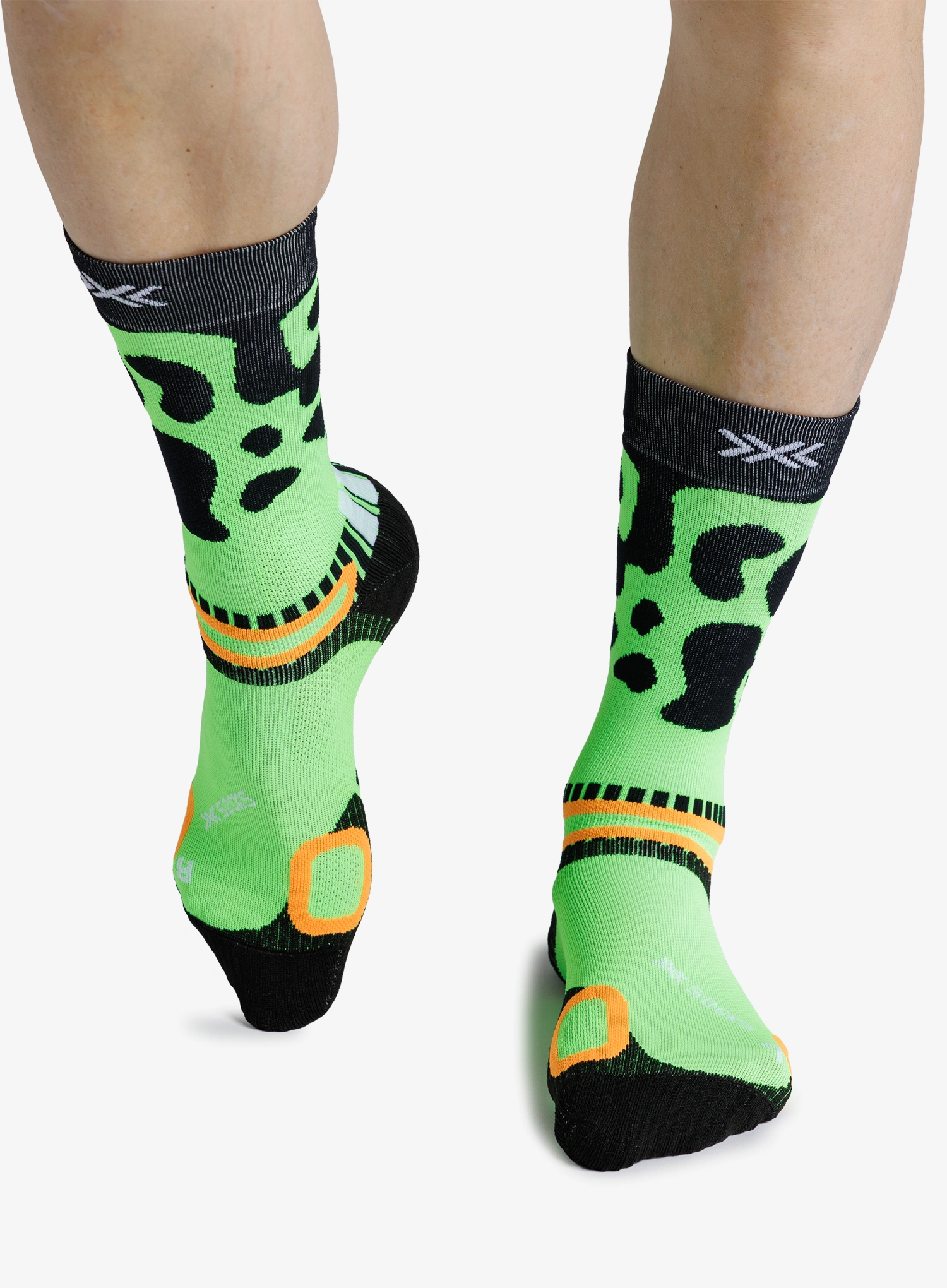 Șosete X-Socks Hike Discover Crew - fluo green frog