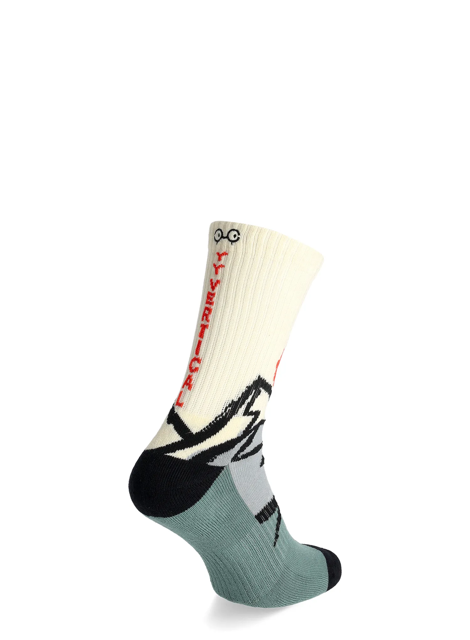 Șosete Y&Y Vertical Mountain Origins - cream/green