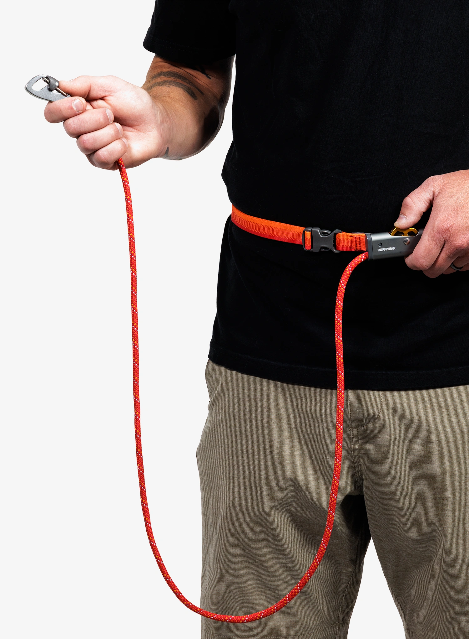 Lesă pentru câine Ruffwear Hitch Hiker Leash - red currant